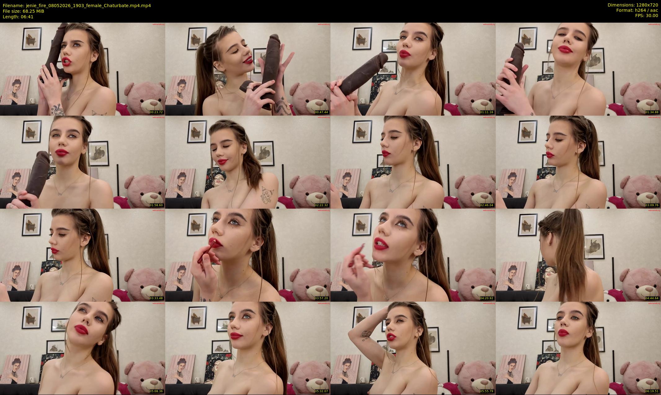 jenie_fire — 7 minute Chaturbate female cam show recording, 720p, May 8, 2026
