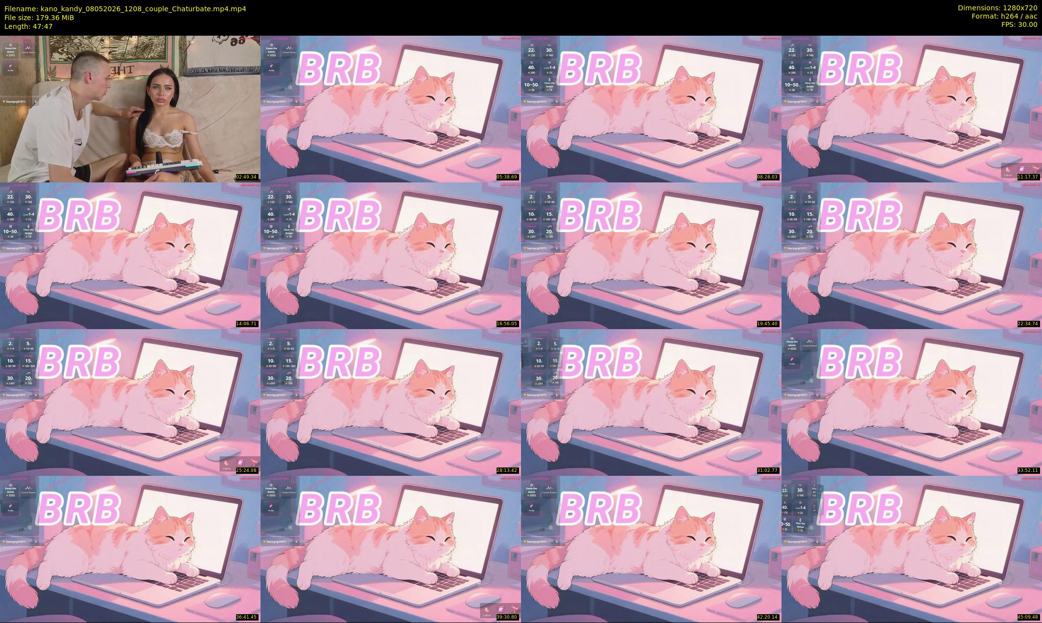 kano_kandy — 48 minute Chaturbate couple cam show recording, 720p, May 8, 2026