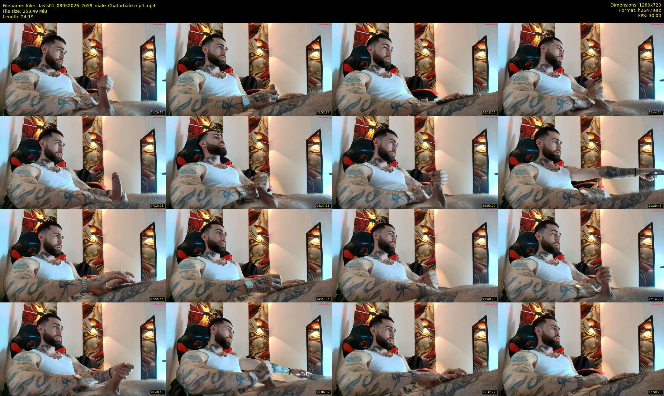 luke_davis01 — 25 minute Chaturbate male cam show recording, 720p, May 8, 2026