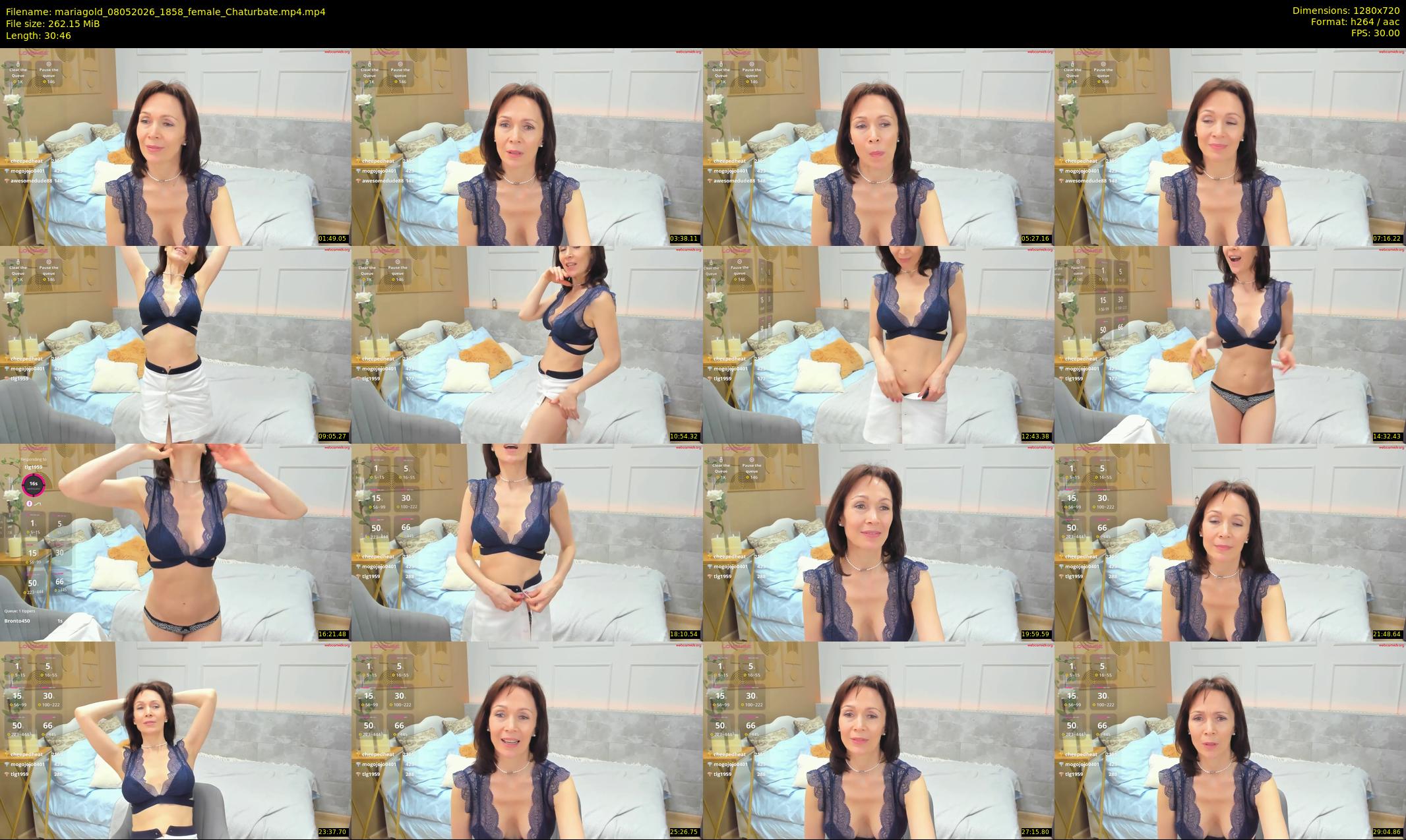 mariagold — 31 minute Chaturbate female cam show recording, 720p, May 8, 2026