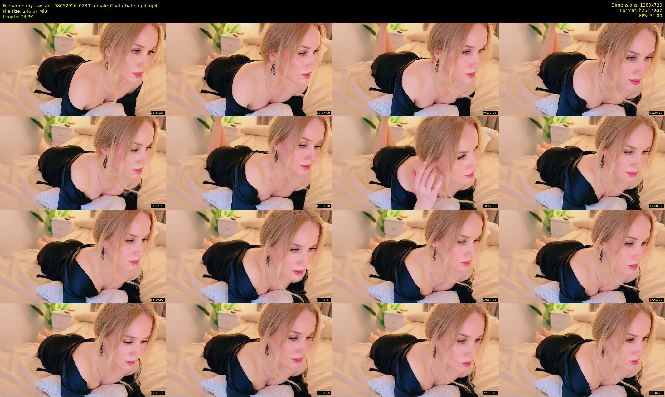 myassistant — 25 minute Chaturbate female cam show recording, 720p, May 8, 2026