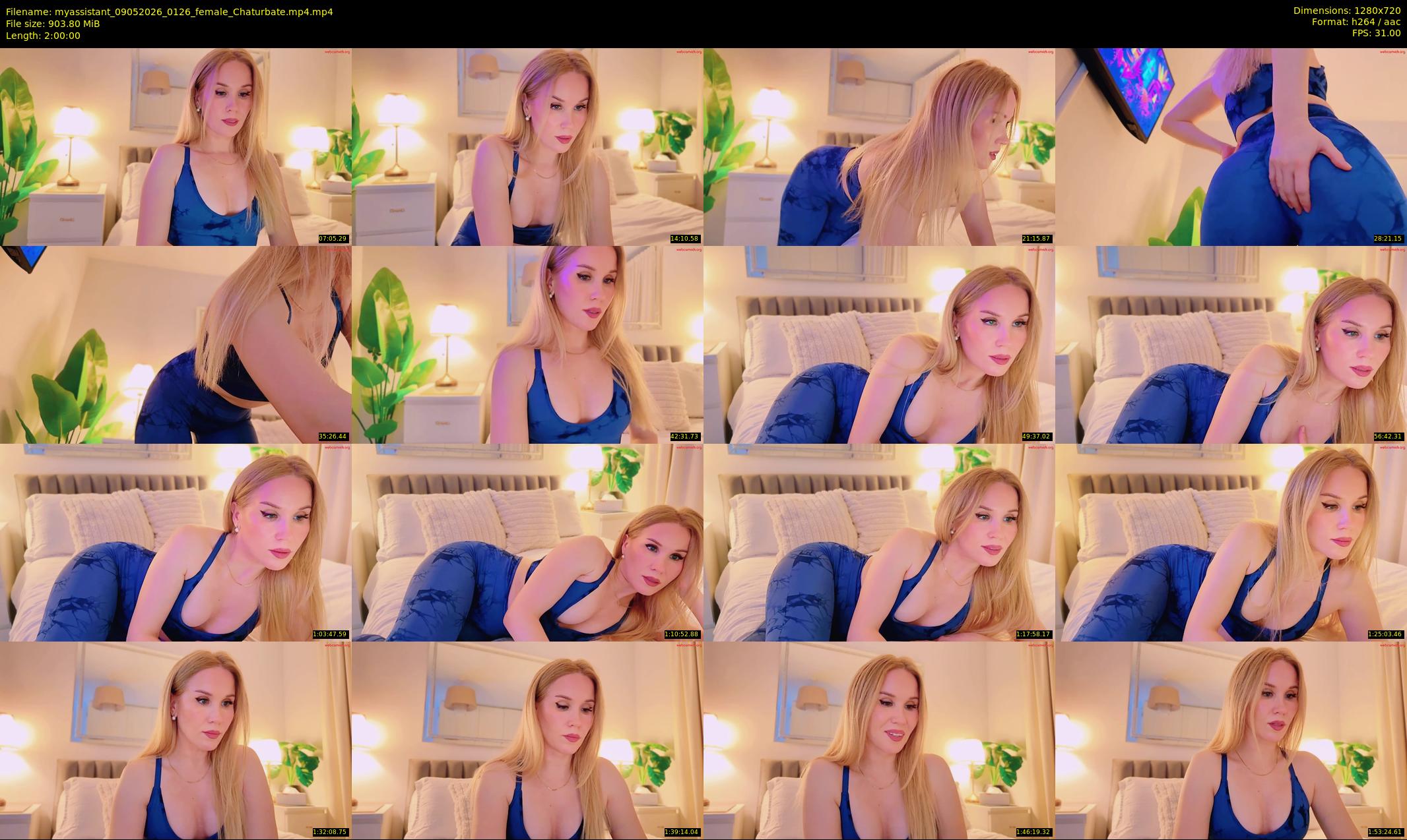 myassistant — 120 minute Chaturbate female cam show recording, 720p, May 9, 2026
