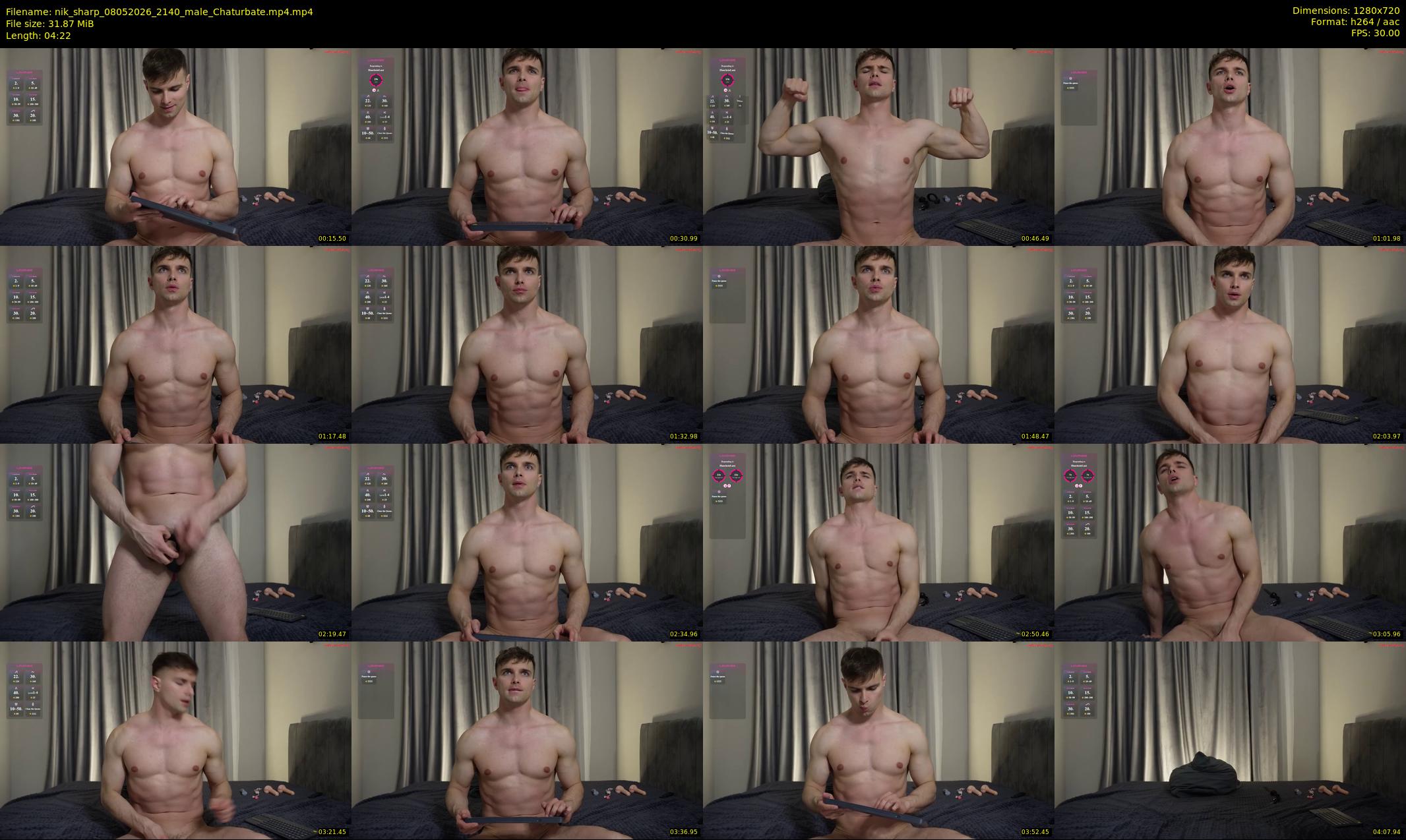 nik_sharp — 5 minute Chaturbate male cam show recording, 720p, May 8, 2026