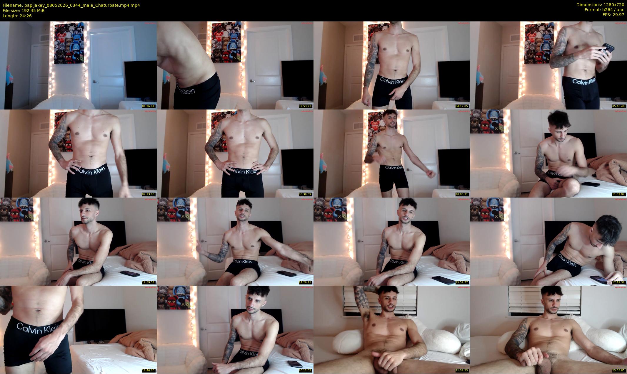 papijakey — 25 minute Chaturbate male cam show recording, 720p, May 8, 2026