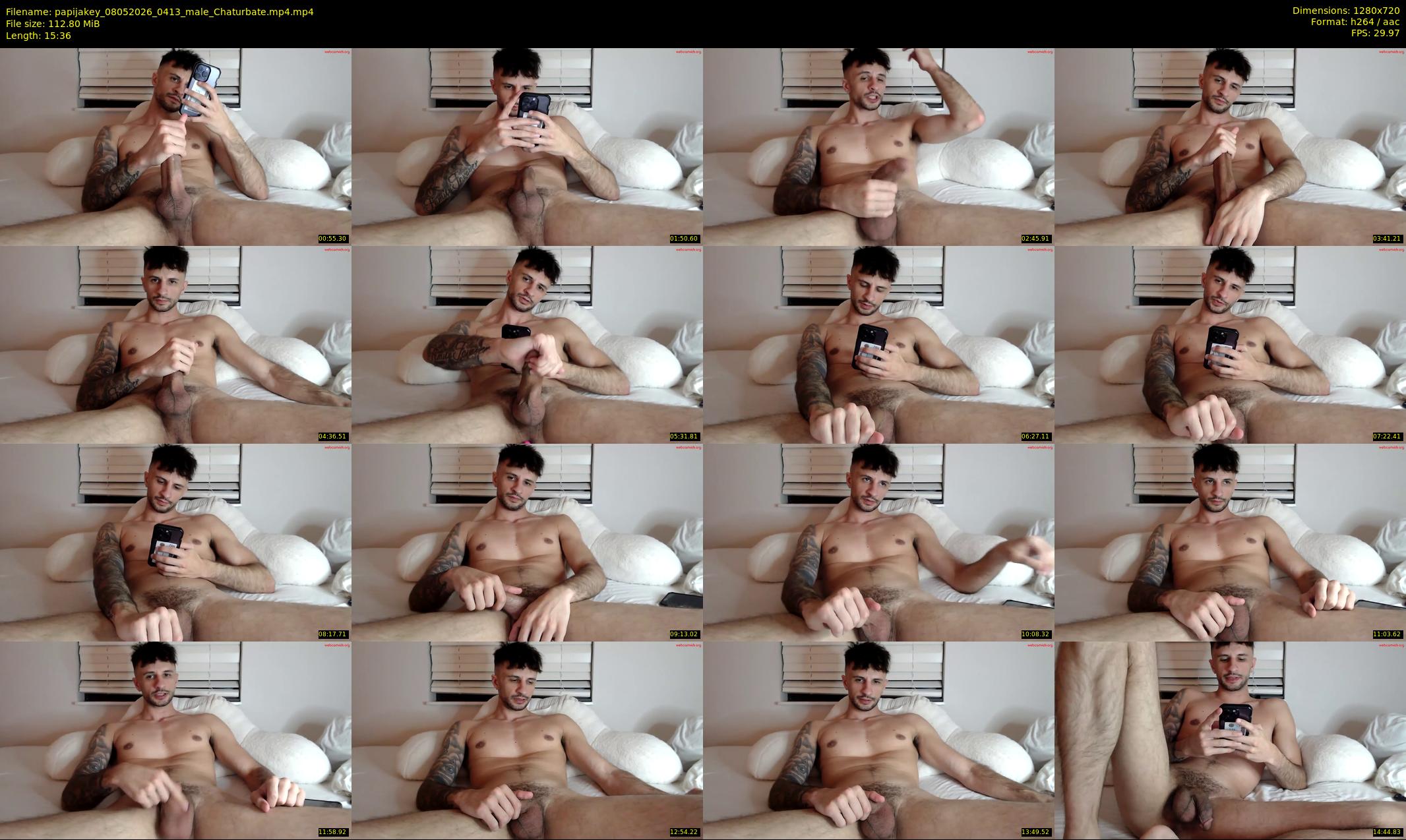 papijakey — 16 minute Chaturbate male cam show recording, 720p, May 8, 2026