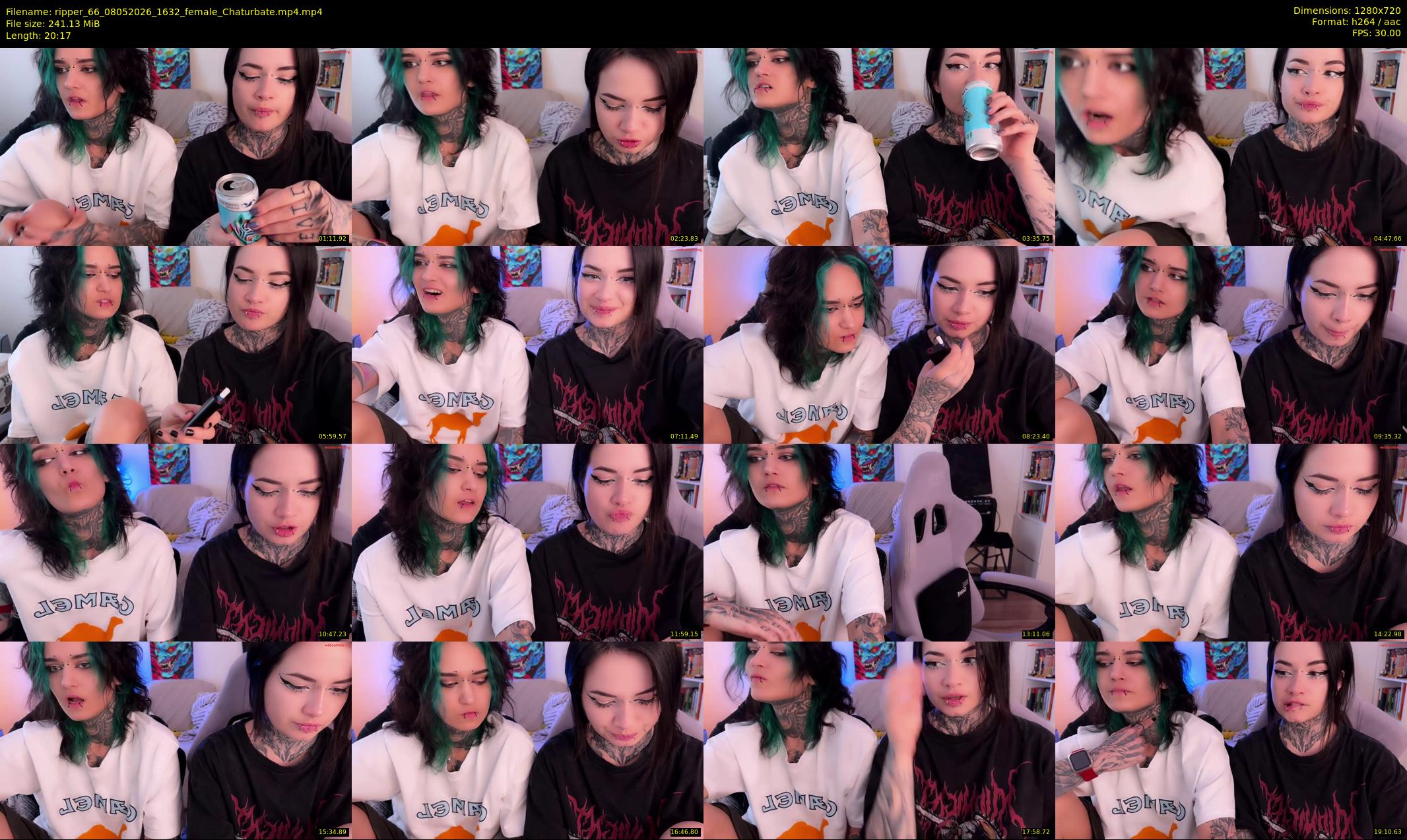 ripper_66 — 21 minute Chaturbate female cam show recording, 720p, May 8, 2026