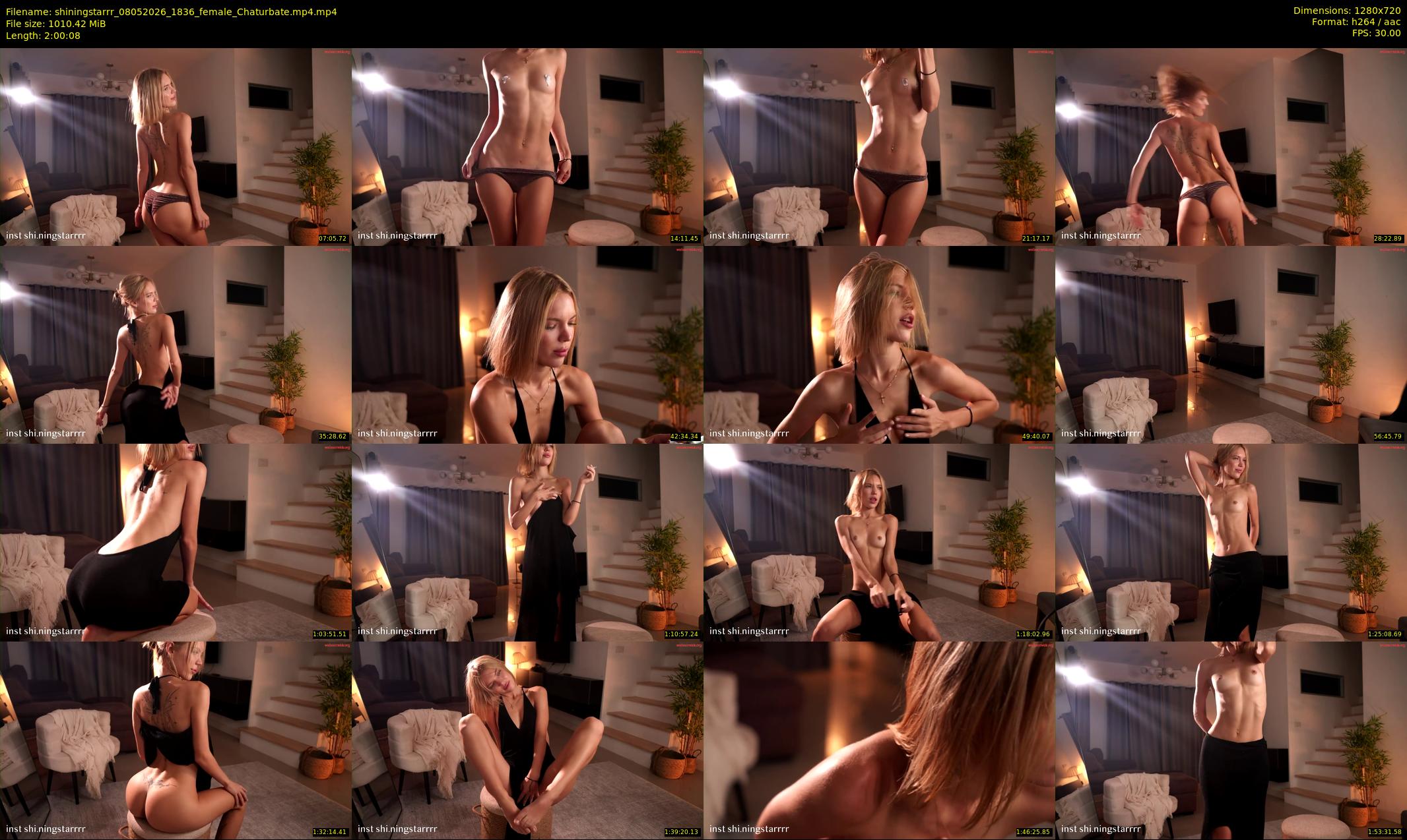 shiningstarrr — 121 minute Chaturbate female cam show recording, 720p, May 8, 2026