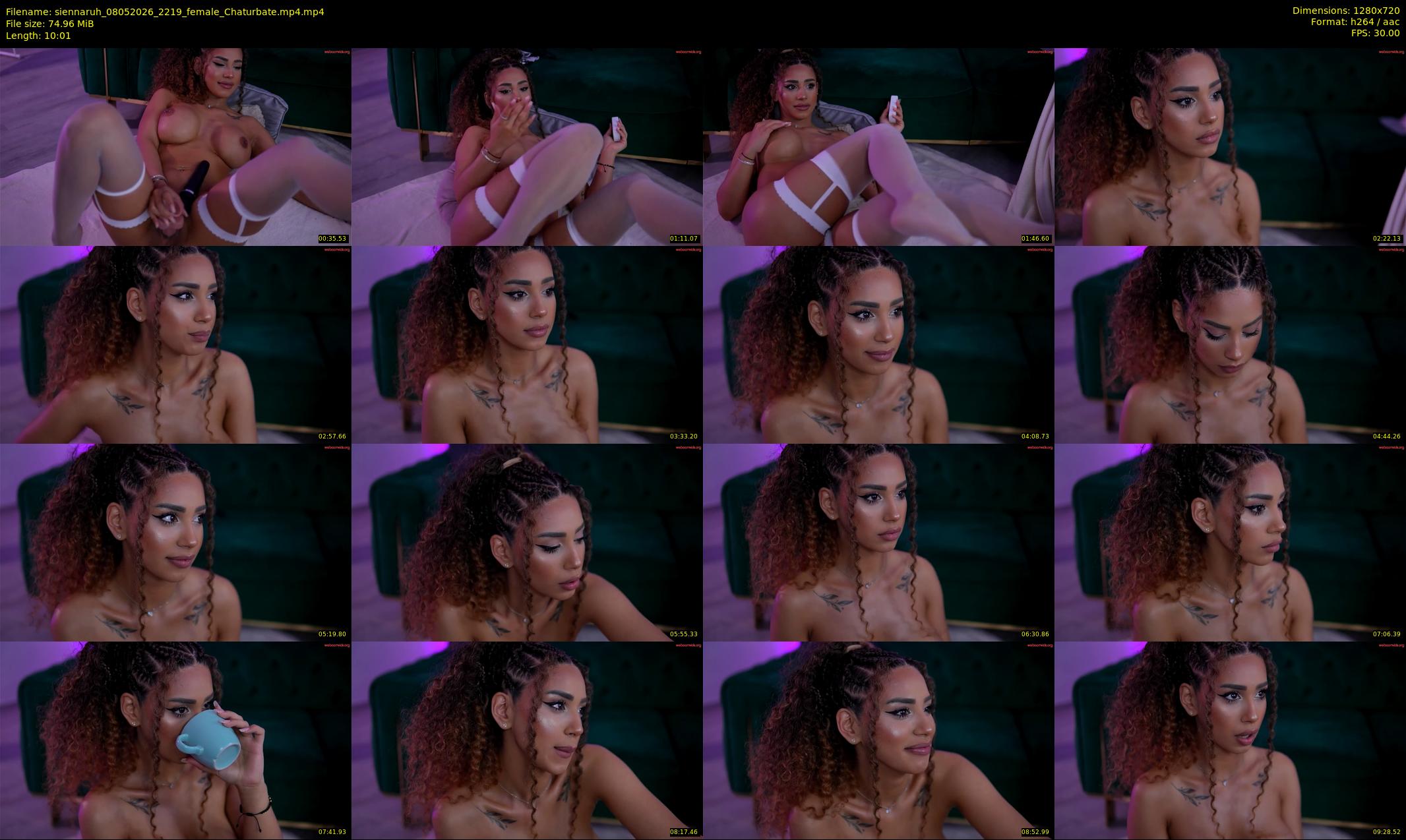 siennaruh — 11 minute Chaturbate female cam show recording, 720p, May 8, 2026