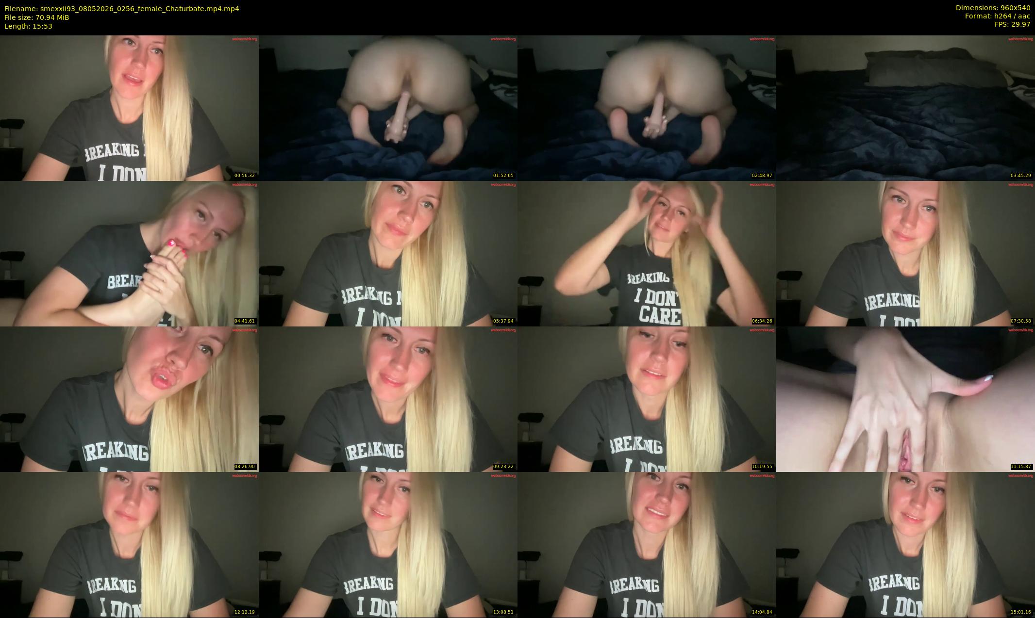 smexxii93 — 16 minute Chaturbate female cam show recording, 480p, May 8, 2026