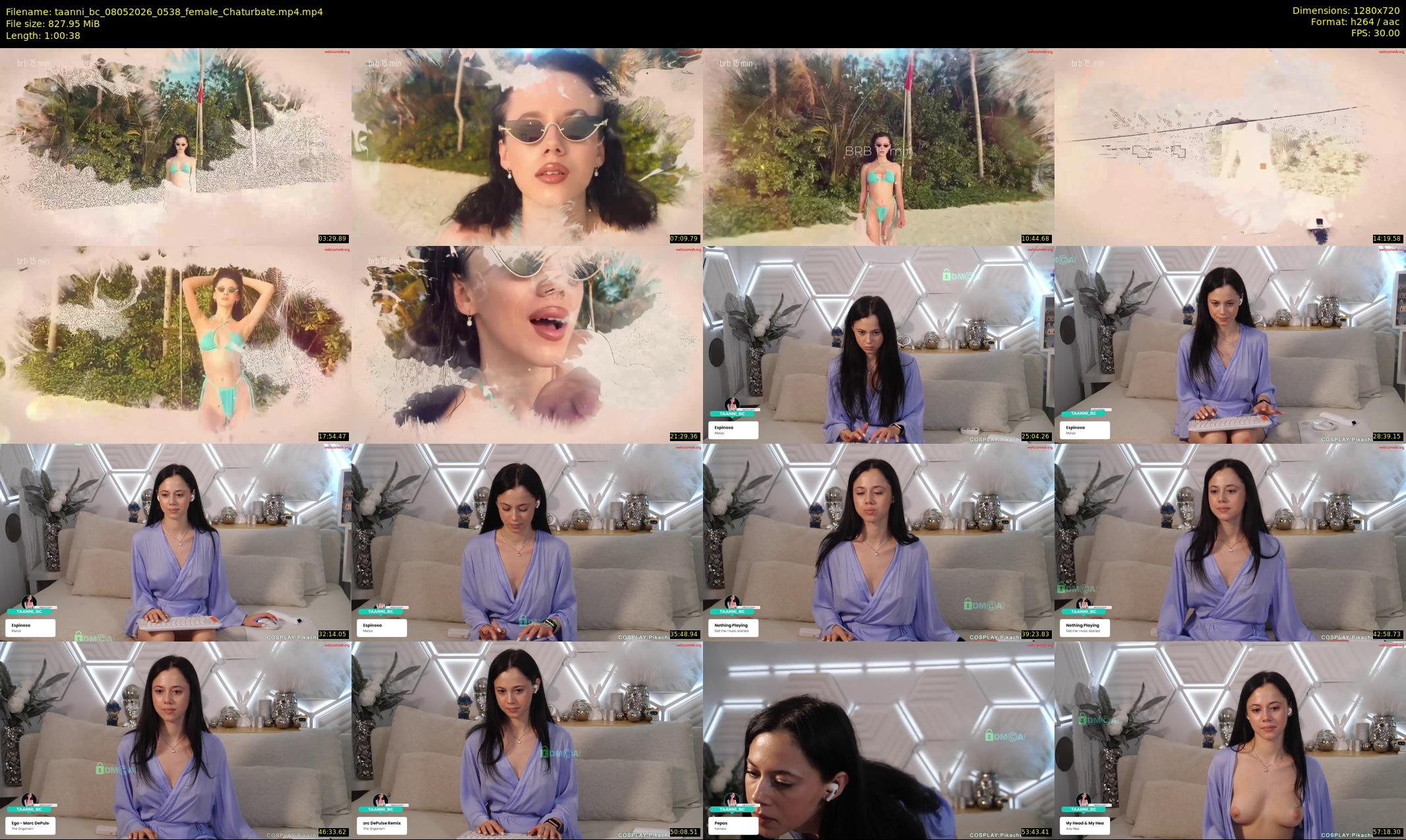 taanni_bc — 61 minute Chaturbate female cam show recording, 720p, May 8, 2026