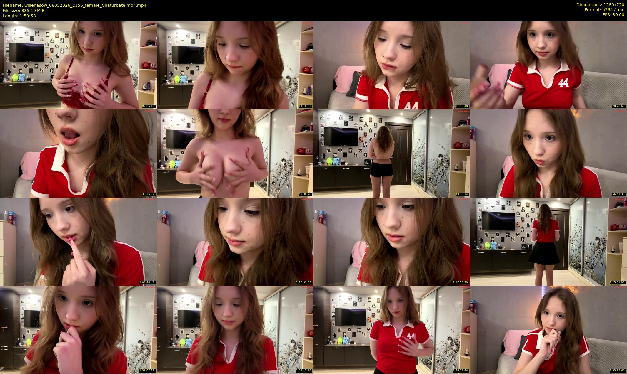 willenasow — 120 minute Chaturbate female cam show recording, 720p, May 8, 2026