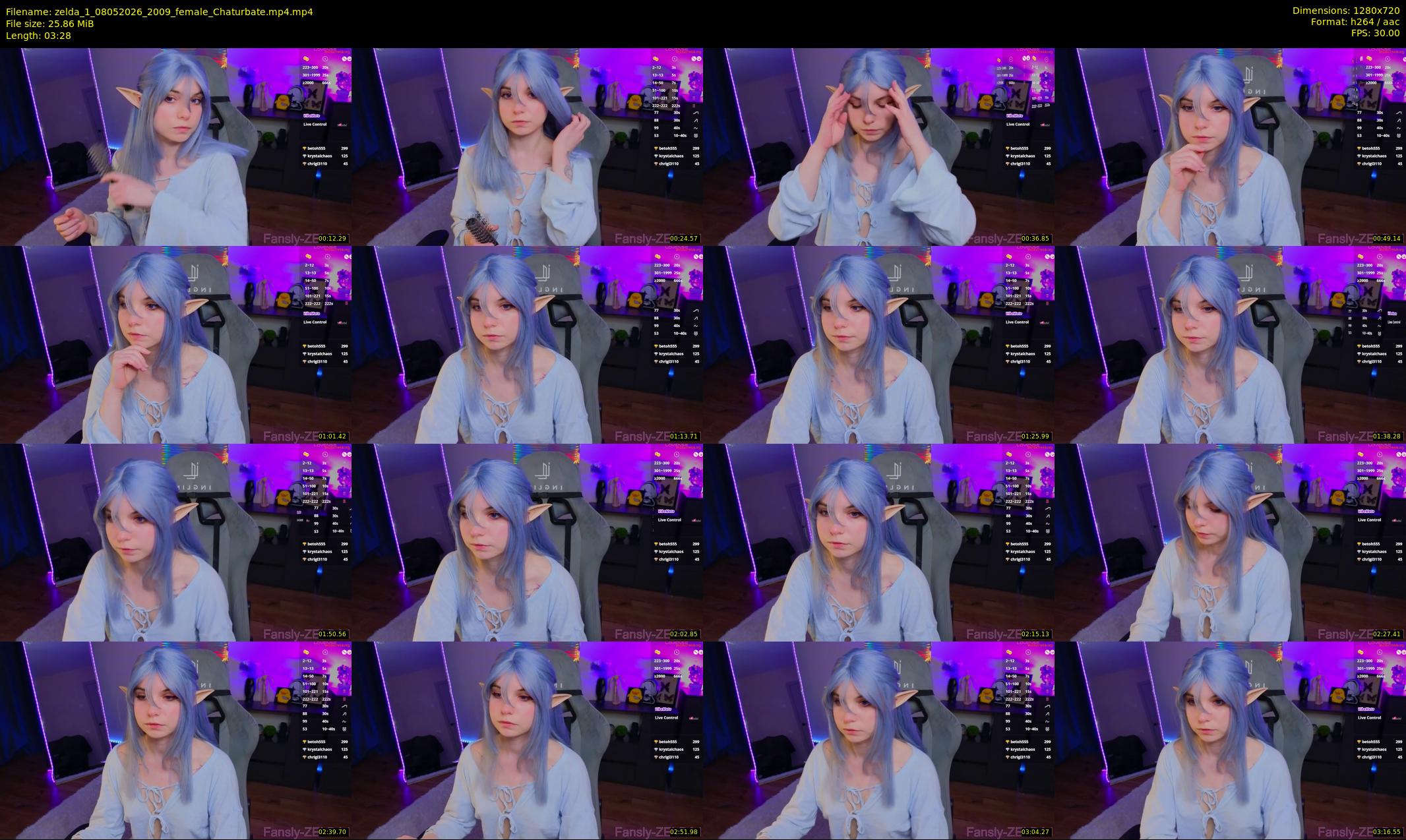 zelda_1 — 4 minute Chaturbate female cam show recording, 720p, May 8, 2026