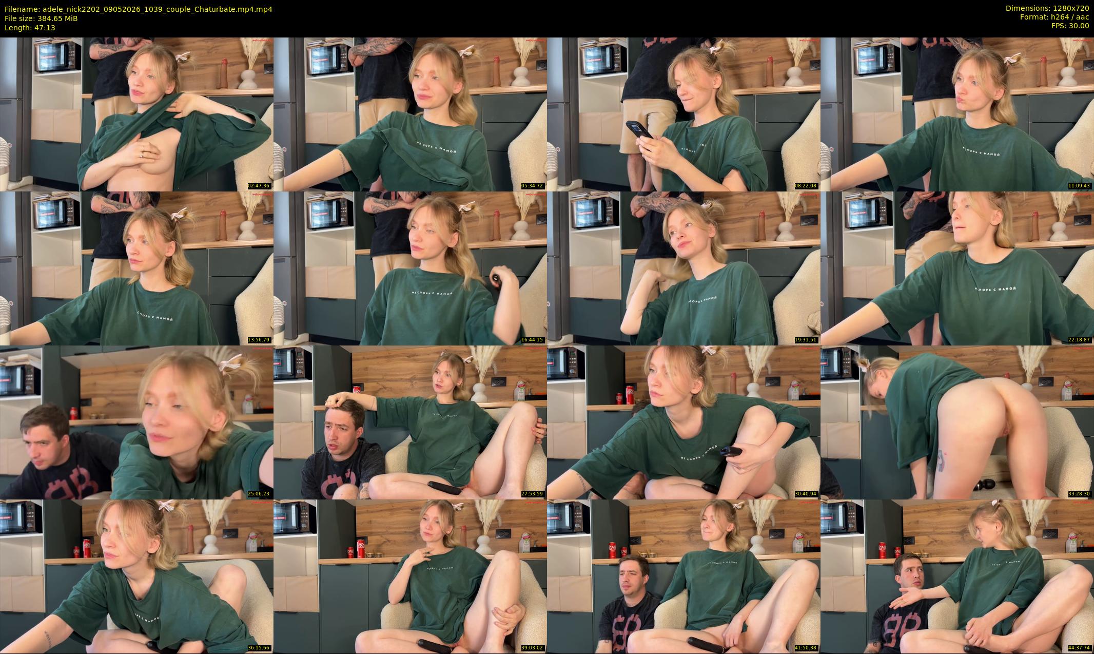 adele_nick2202 — 48 minute Chaturbate couple cam show recording, 720p, May 9, 2026