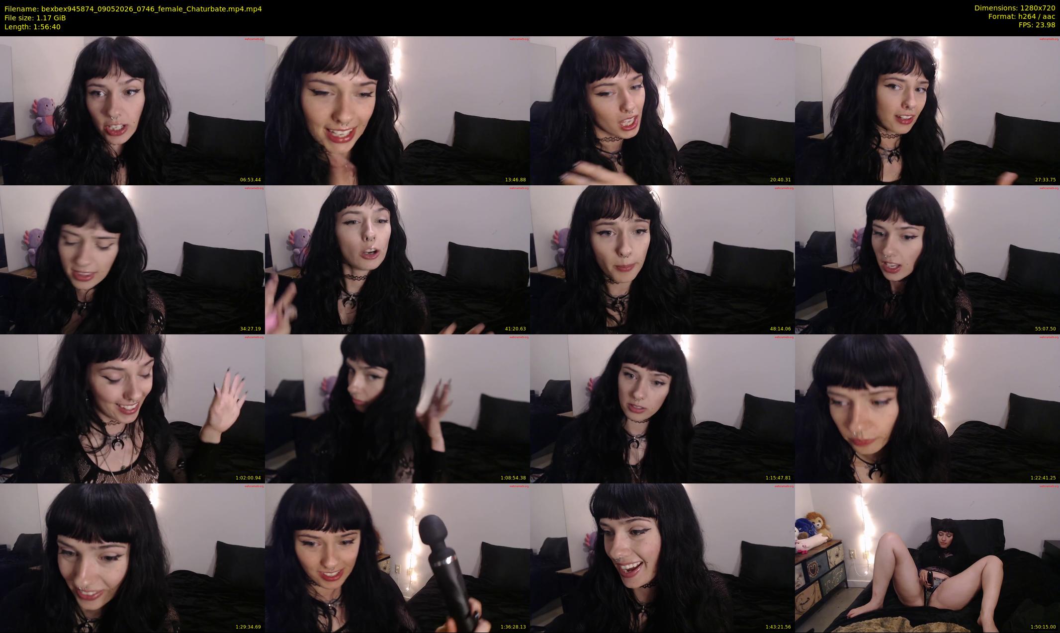 bexbex945874 — 117 minute Chaturbate female cam show recording, 720p, May 9, 2026