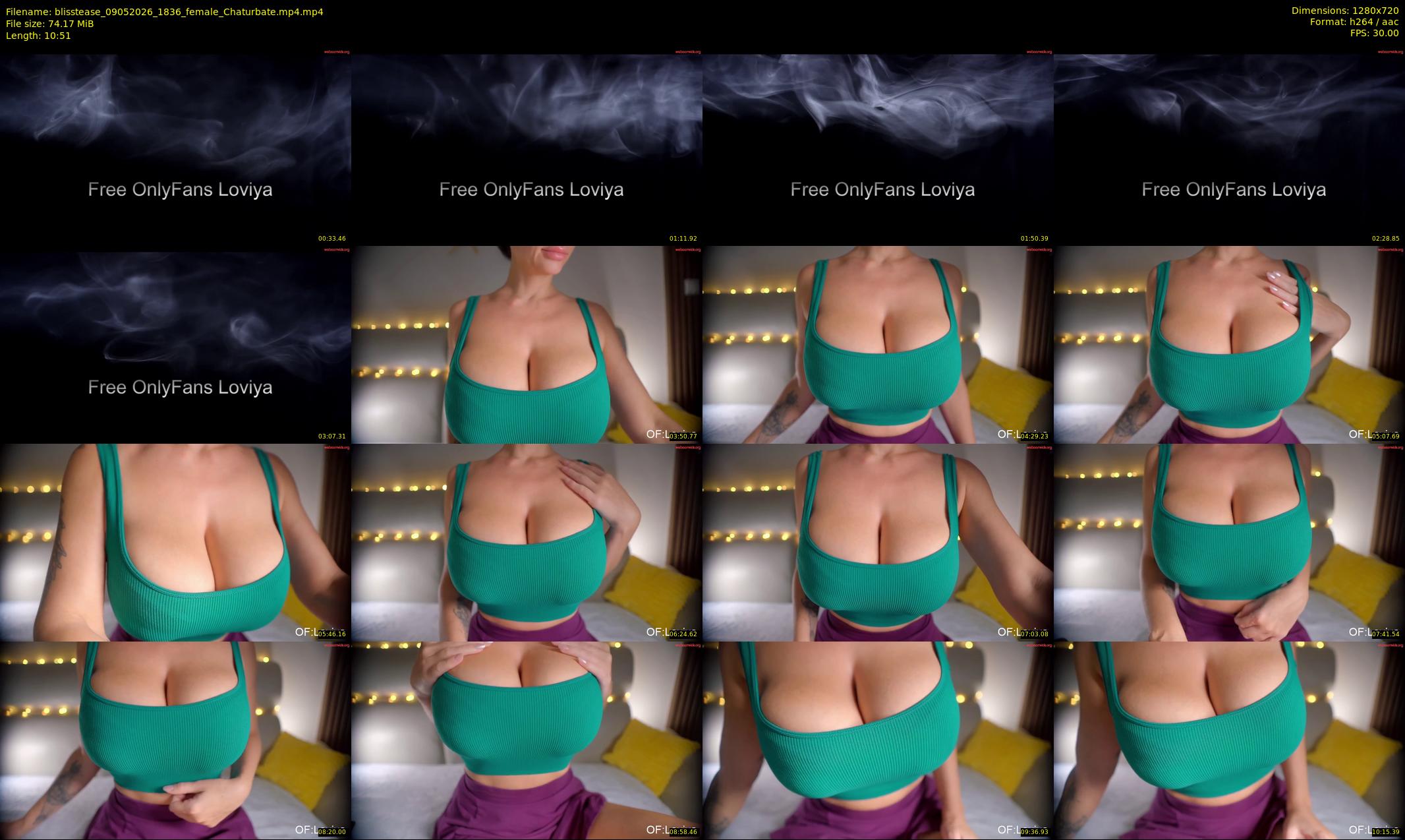 blisstease — 11 minute Chaturbate female cam show recording, 720p, May 9, 2026
