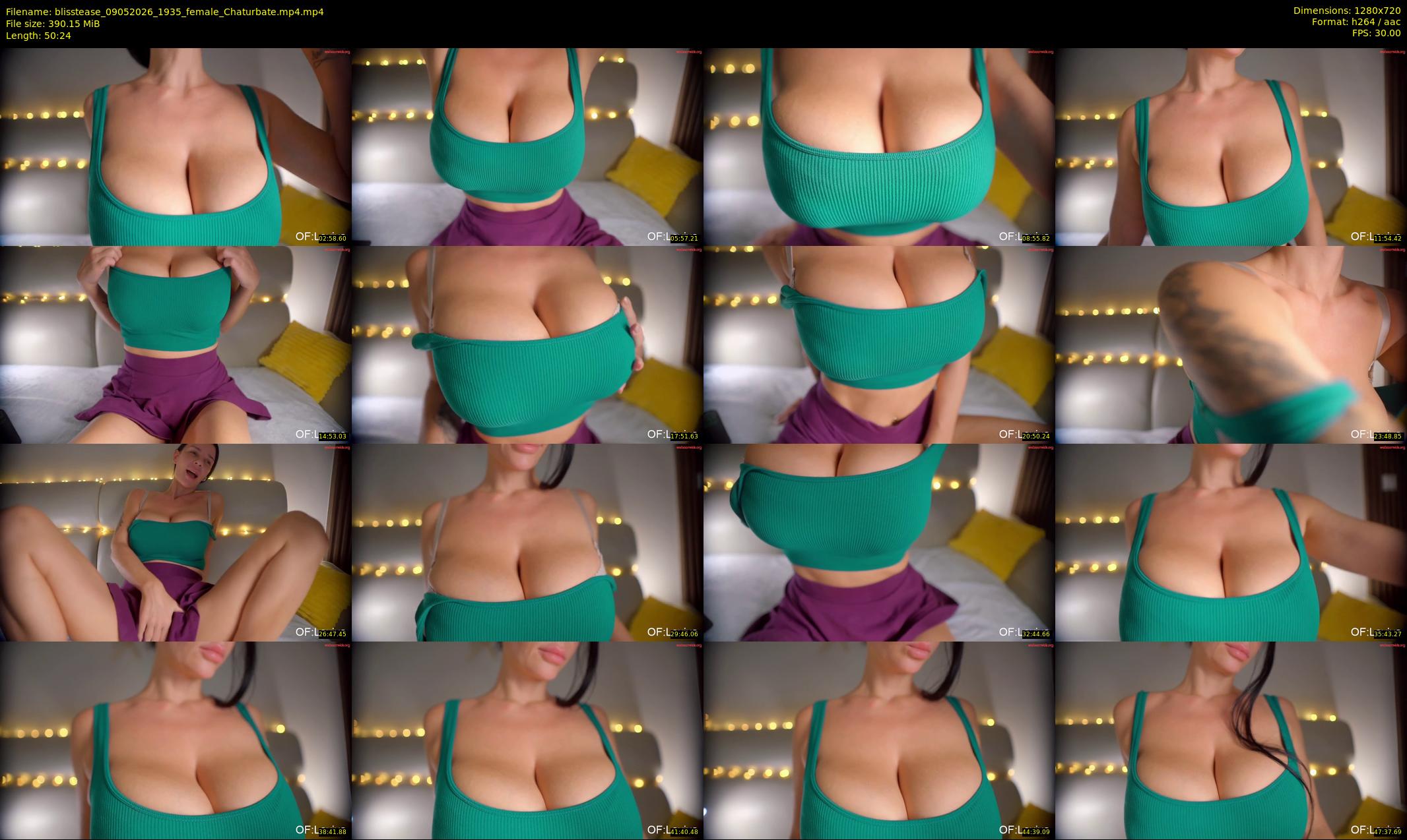 blisstease — 51 minute Chaturbate female cam show recording, 720p, May 9, 2026