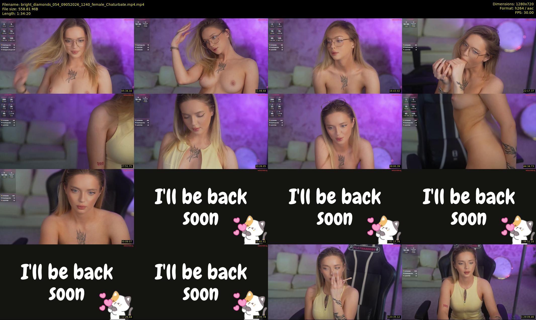 bright_diamonds_054 — 95 minute Chaturbate couple cam show recording, 720p, May 9, 2026