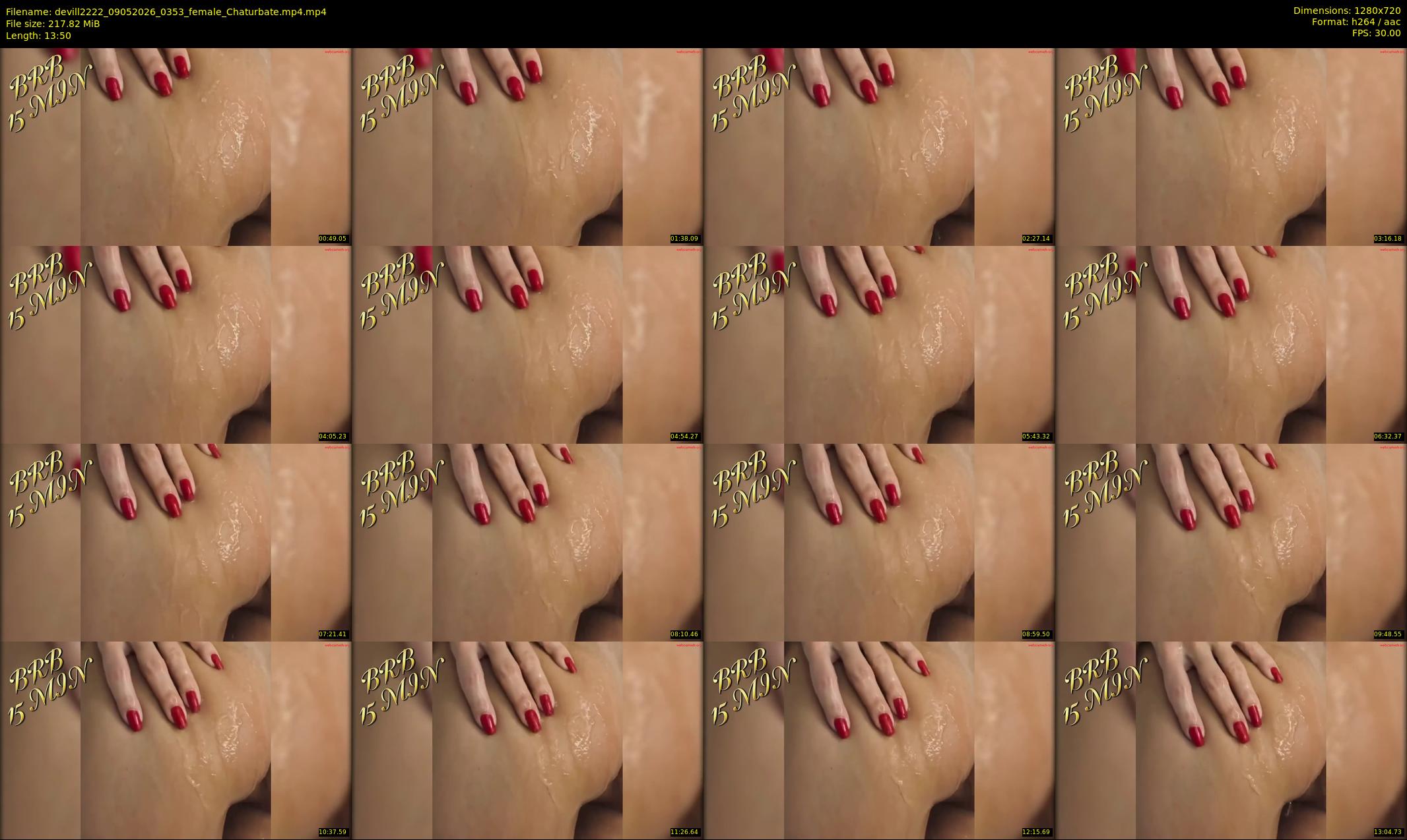 devill2222 — 14 minute Chaturbate female cam show recording, 720p, May 9, 2026