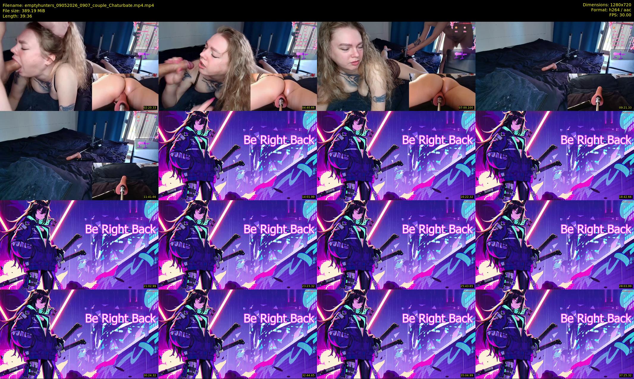emptyhunters — 40 minute Chaturbate couple cam show recording, 720p, May 9, 2026