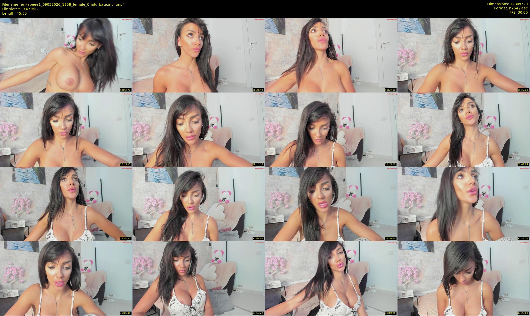 erikabeee1 — 46 minute Chaturbate female cam show recording, 720p, May 9, 2026