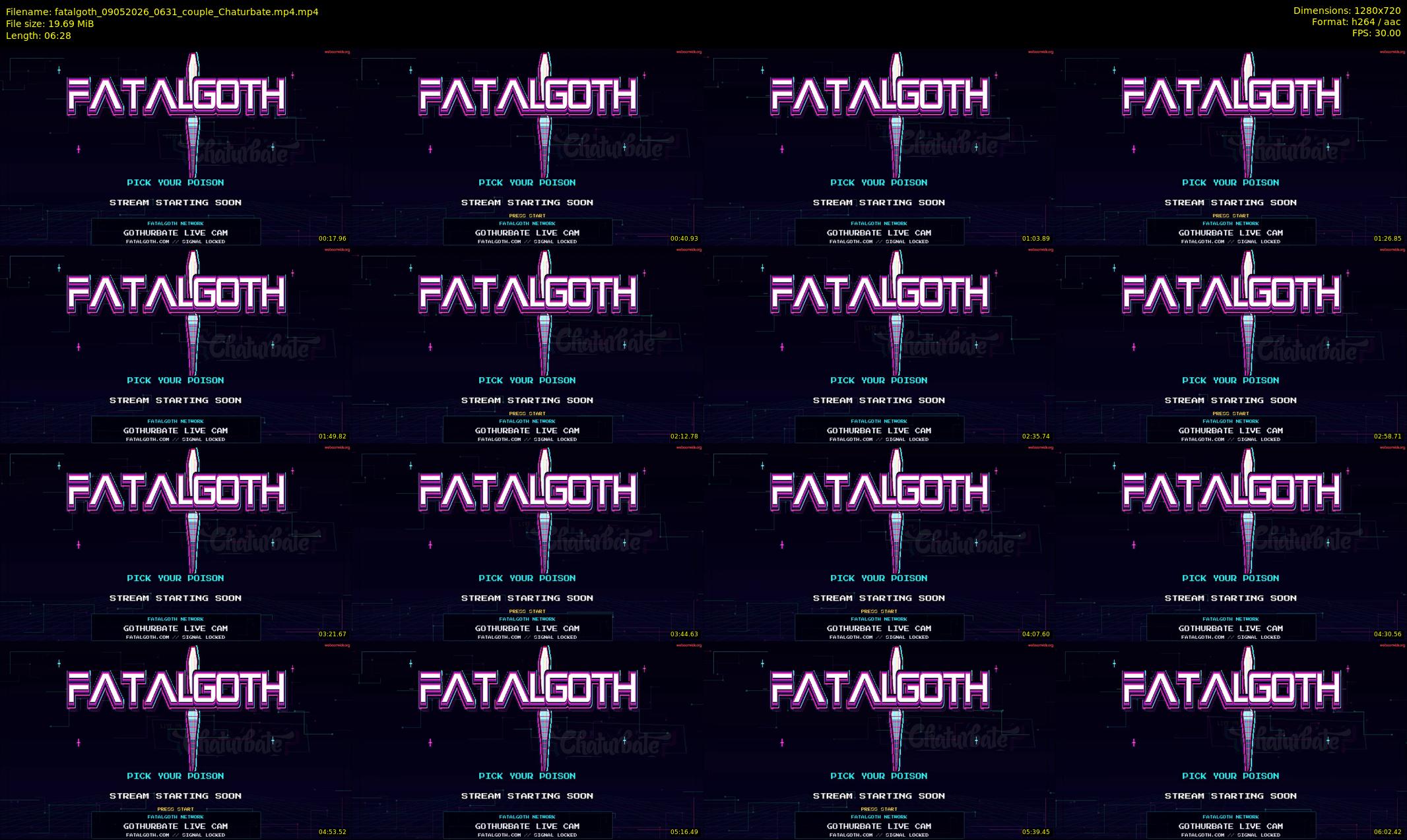 fatalgoth — 7 minute Chaturbate couple cam show recording, 720p, May 9, 2026