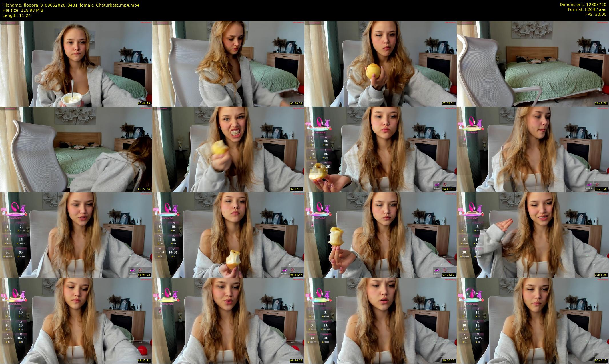 flooora_0 — 12 minute Chaturbate couple cam show recording, 720p, May 9, 2026