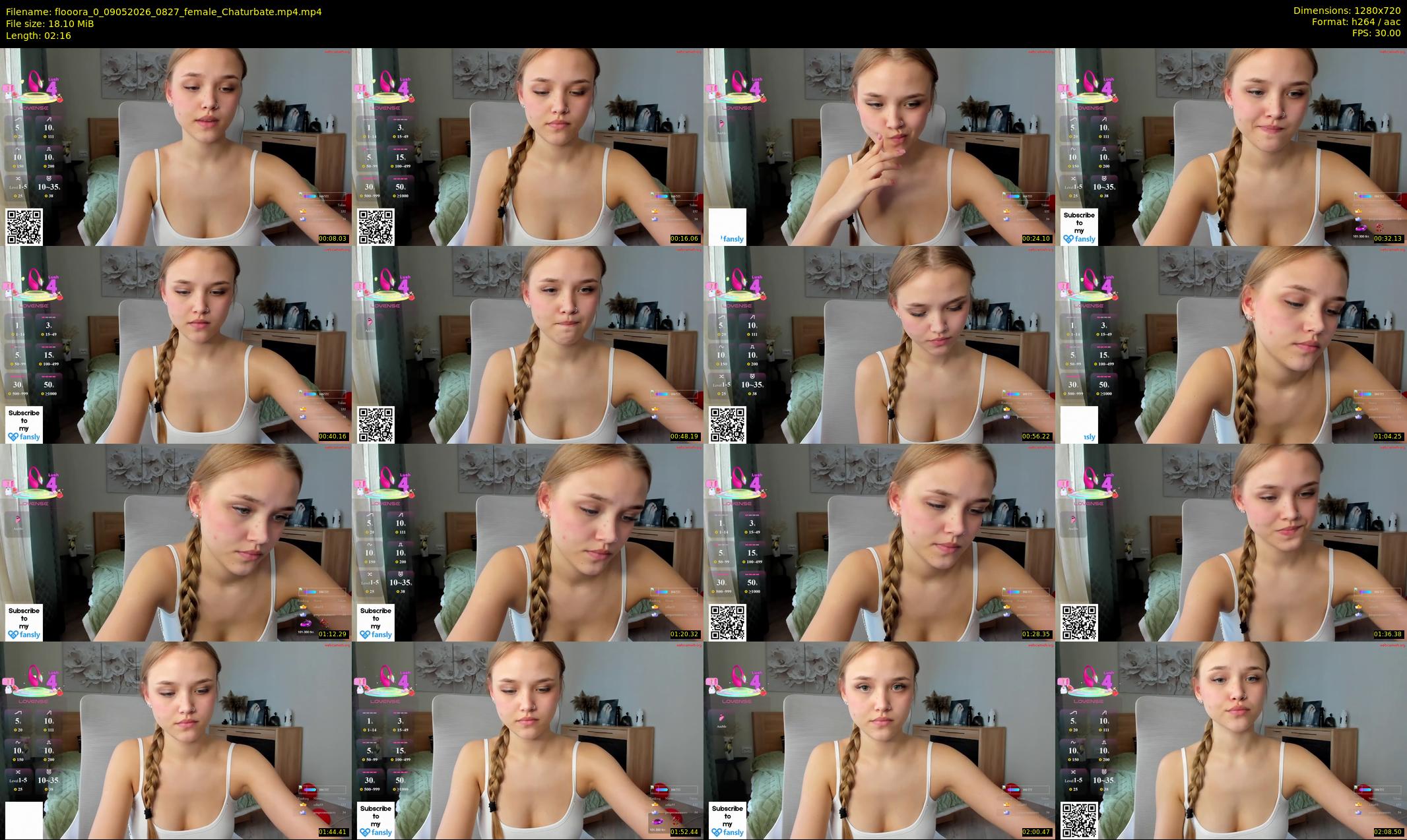 flooora_0 — 3 minute Chaturbate couple cam show recording, 720p, May 9, 2026