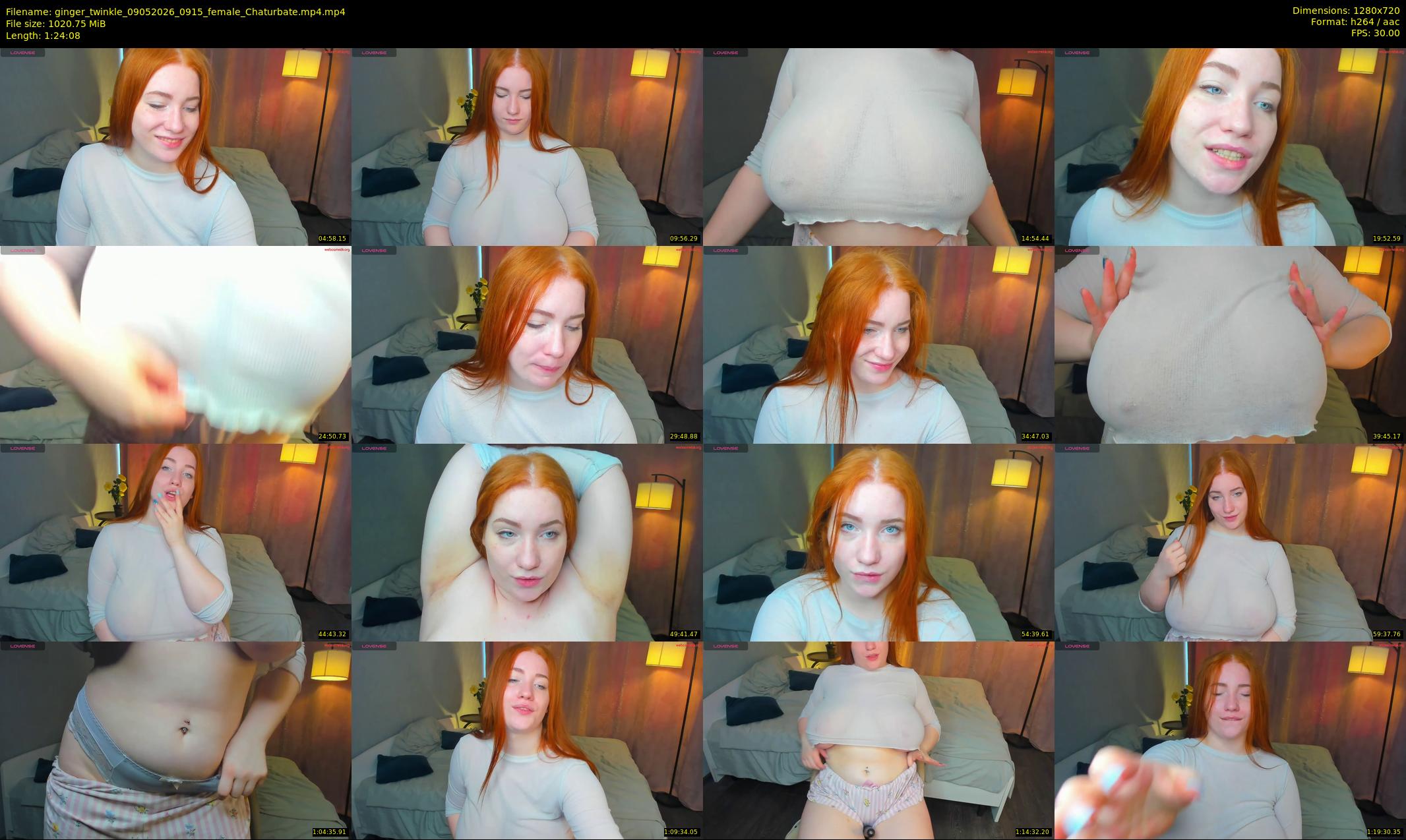 ginger_twinkle — 85 minute Chaturbate female cam show recording, 720p, May 9, 2026