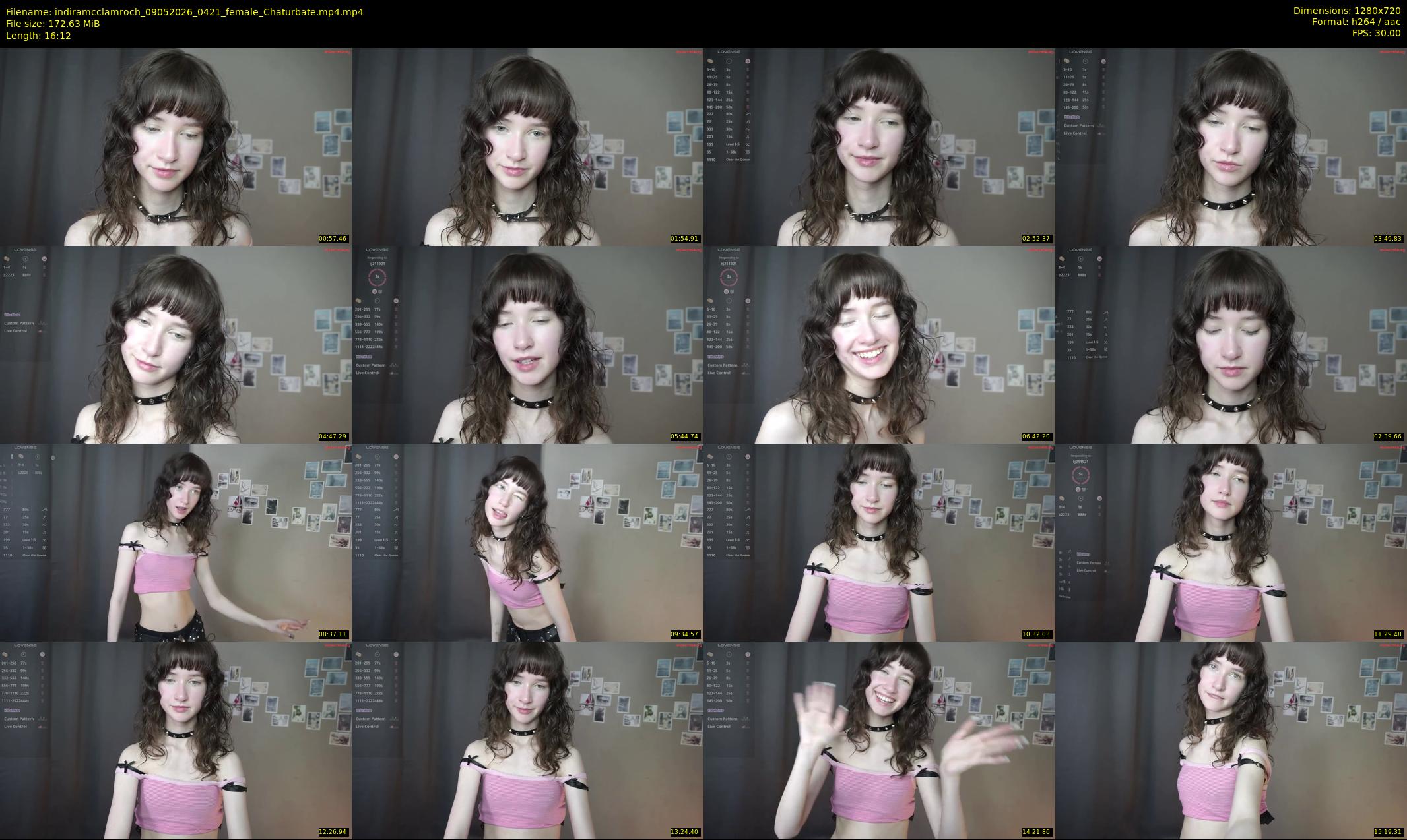indiramcclamroch — 17 minute Chaturbate female cam show recording, 720p, May 9, 2026