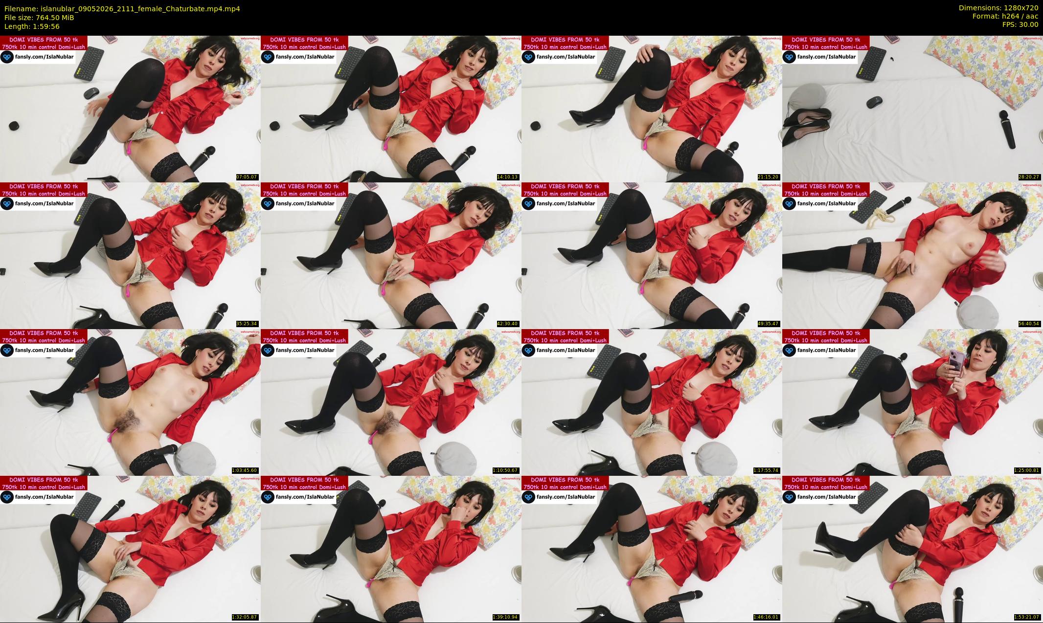 islanublar — 120 minute Chaturbate female cam show recording, 720p, May 9, 2026