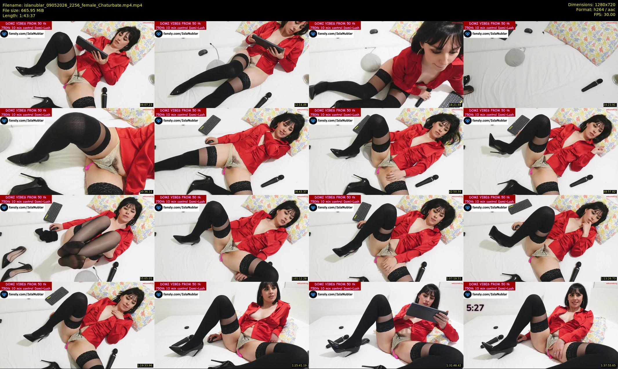 islanublar — 104 minute Chaturbate female cam show recording, 720p, May 9, 2026