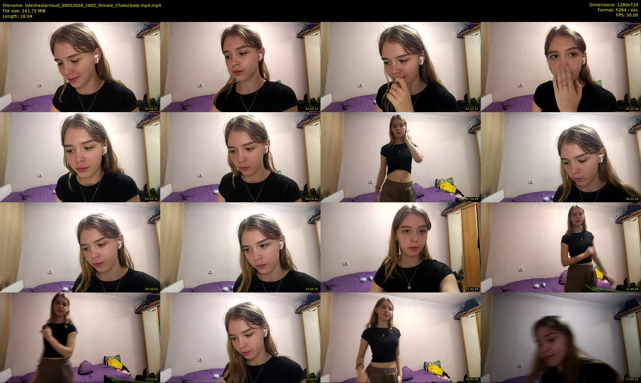 lateshastarnaud — 19 minute Chaturbate female cam show recording, 720p, May 9, 2026