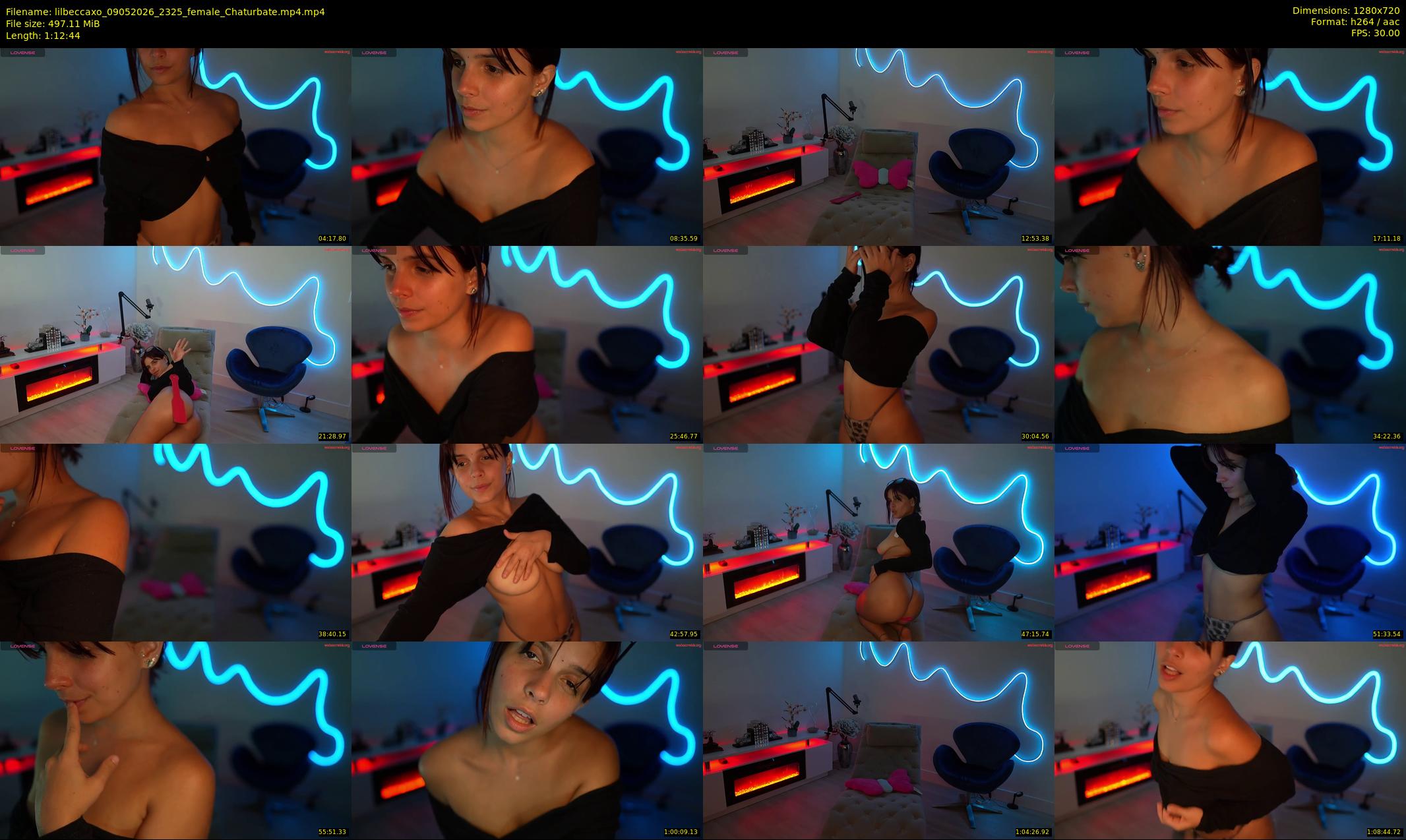 lilbeccaxo — 73 minute Chaturbate female cam show recording, 720p, May 9, 2026
