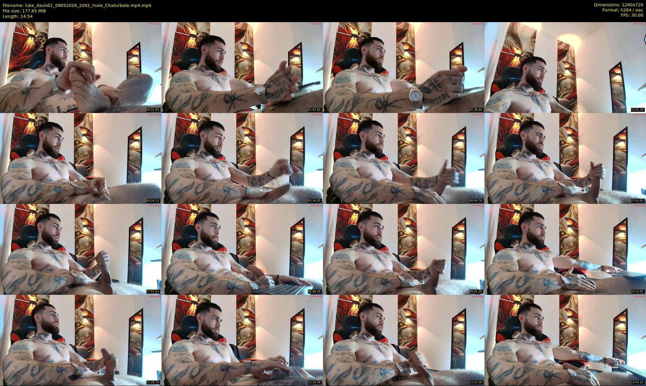 luke_davis01 — 15 minute Chaturbate male cam show recording, 720p, May 9, 2026