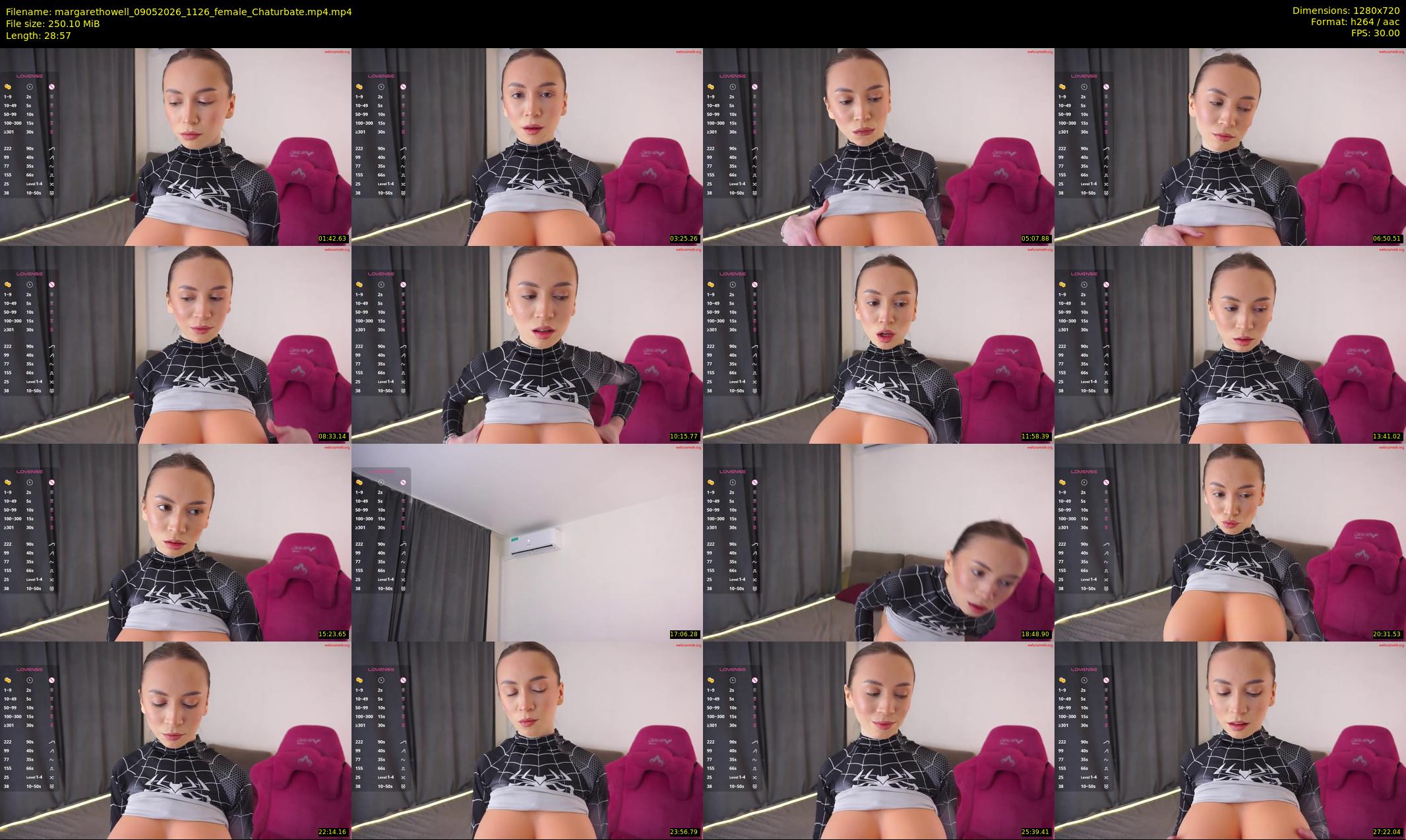 margarethowell — 29 minute Chaturbate female cam show recording, 720p, May 9, 2026