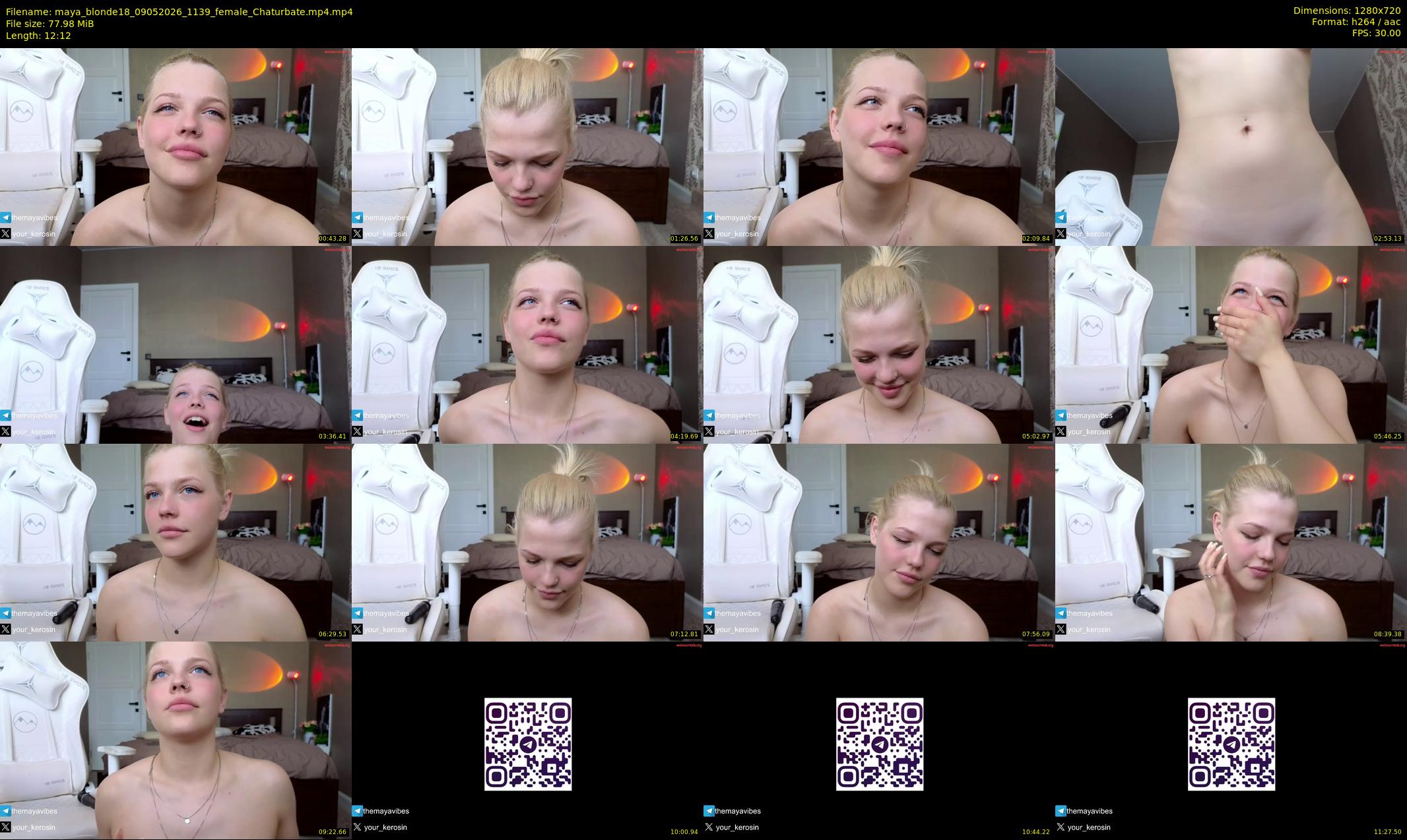 maya_blonde18 — 13 minute Chaturbate female cam show recording, 720p, May 9, 2026