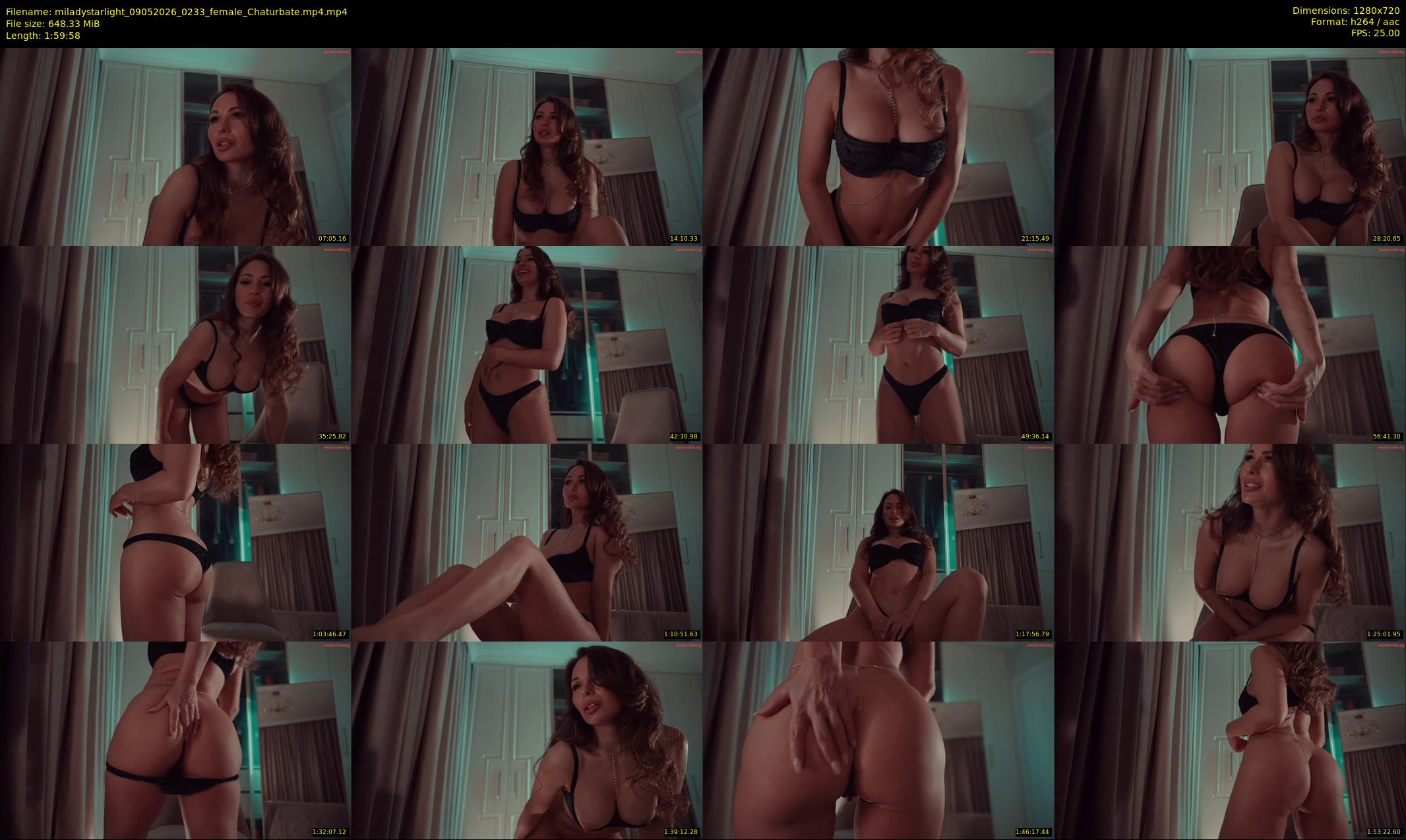 miladystarlight — 120 minute Chaturbate female cam show recording, 720p, May 9, 2026