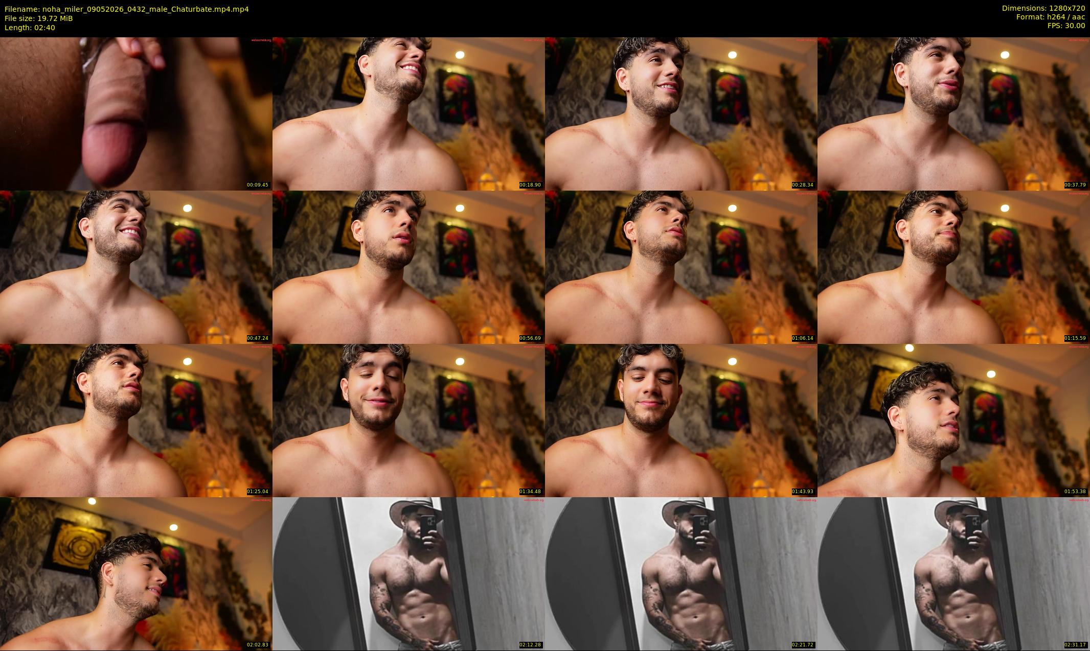 noha_miler — 3 minute Chaturbate male cam show recording, 720p, May 9, 2026