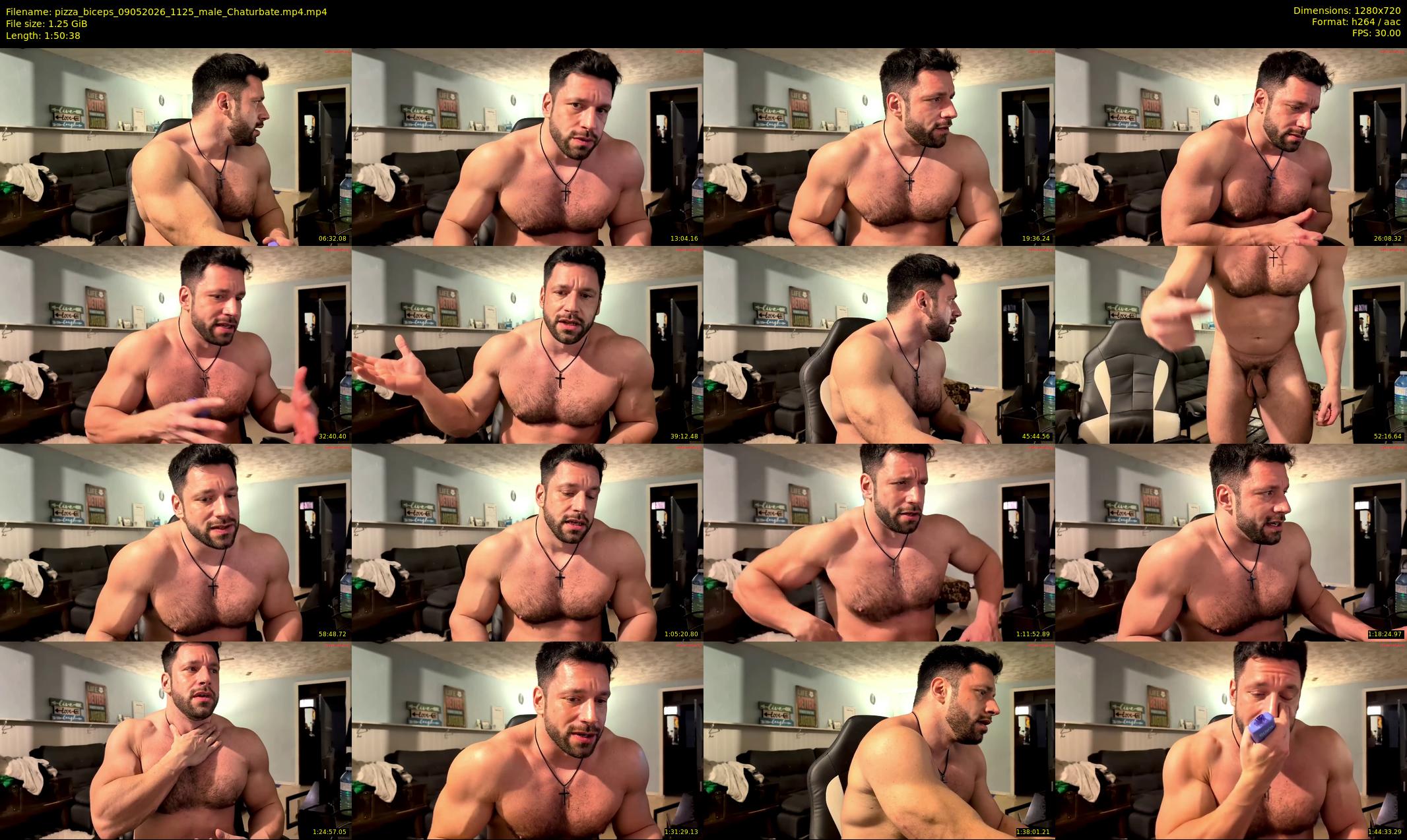 pizza_biceps — 111 minute Chaturbate male cam show recording, 720p, May 9, 2026
