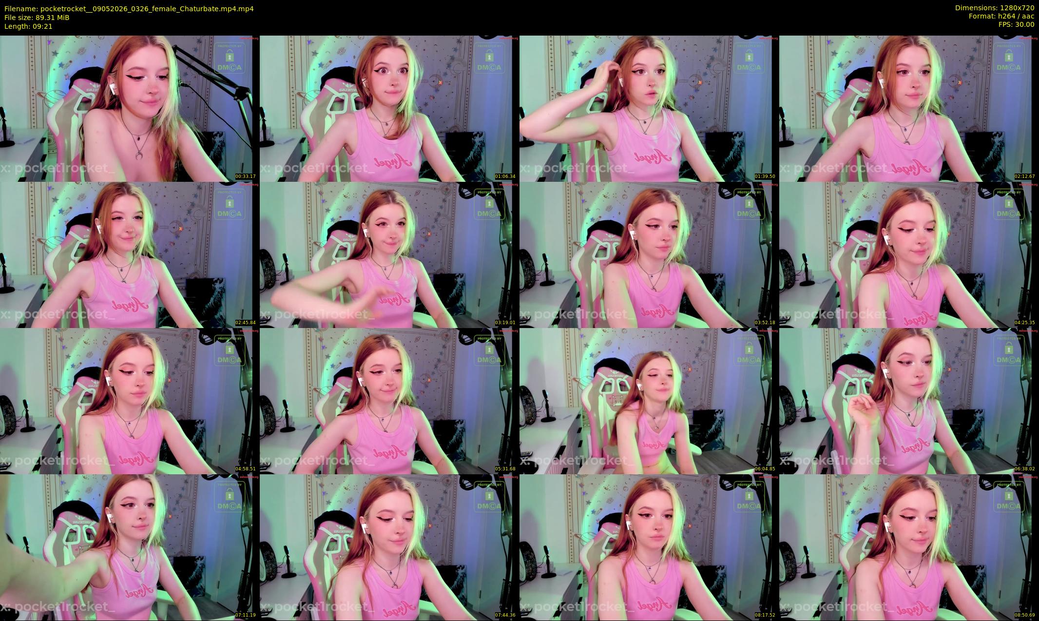 pocketrocket_ — 10 minute Chaturbate female cam show recording, 720p, May 9, 2026