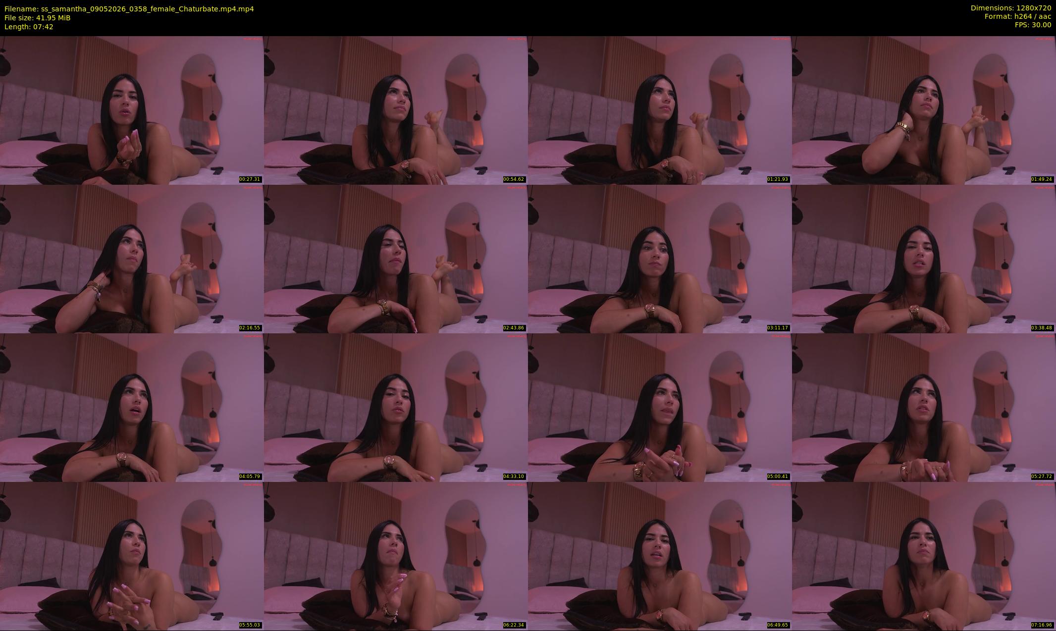 ss_samantha — 8 minute Chaturbate female cam show recording, 720p, May 9, 2026