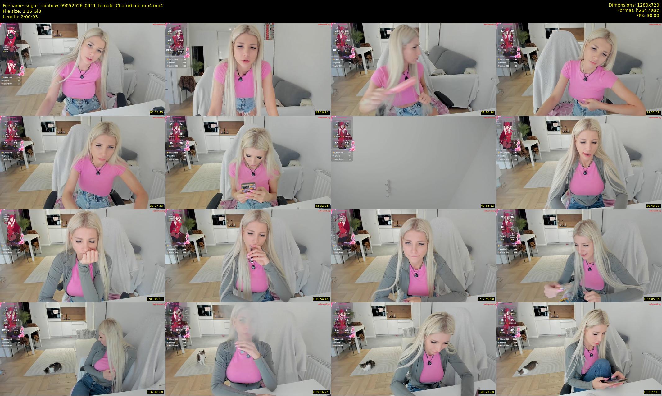 sugar_rainbow — 121 minute Chaturbate female cam show recording, 720p, May 9, 2026
