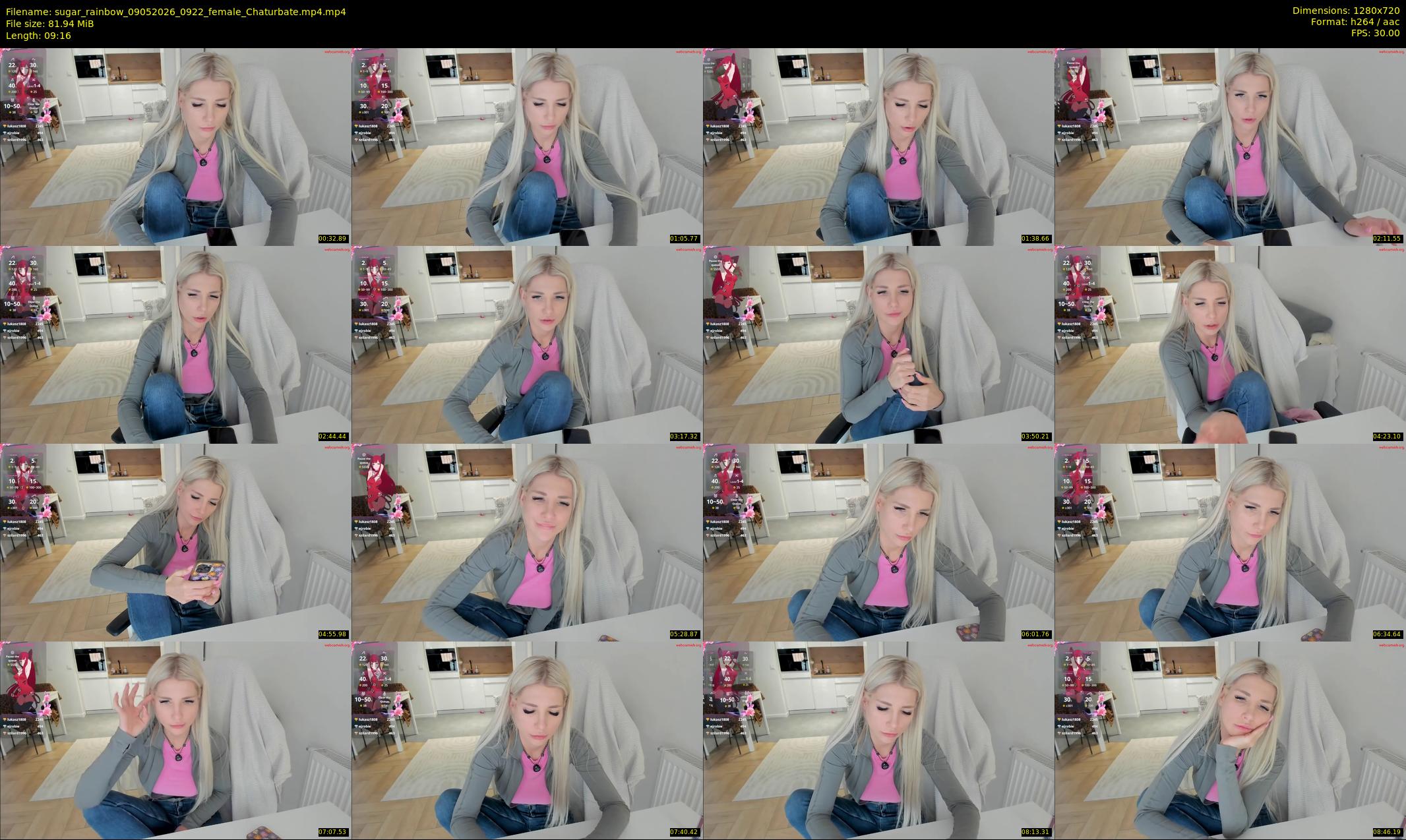 sugar_rainbow — 10 minute Chaturbate female cam show recording, 720p, May 9, 2026