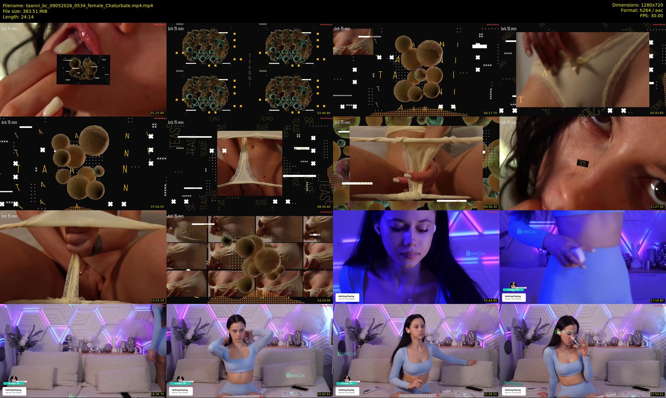taanni_bc — 25 minute Chaturbate female cam show recording, 720p, May 9, 2026