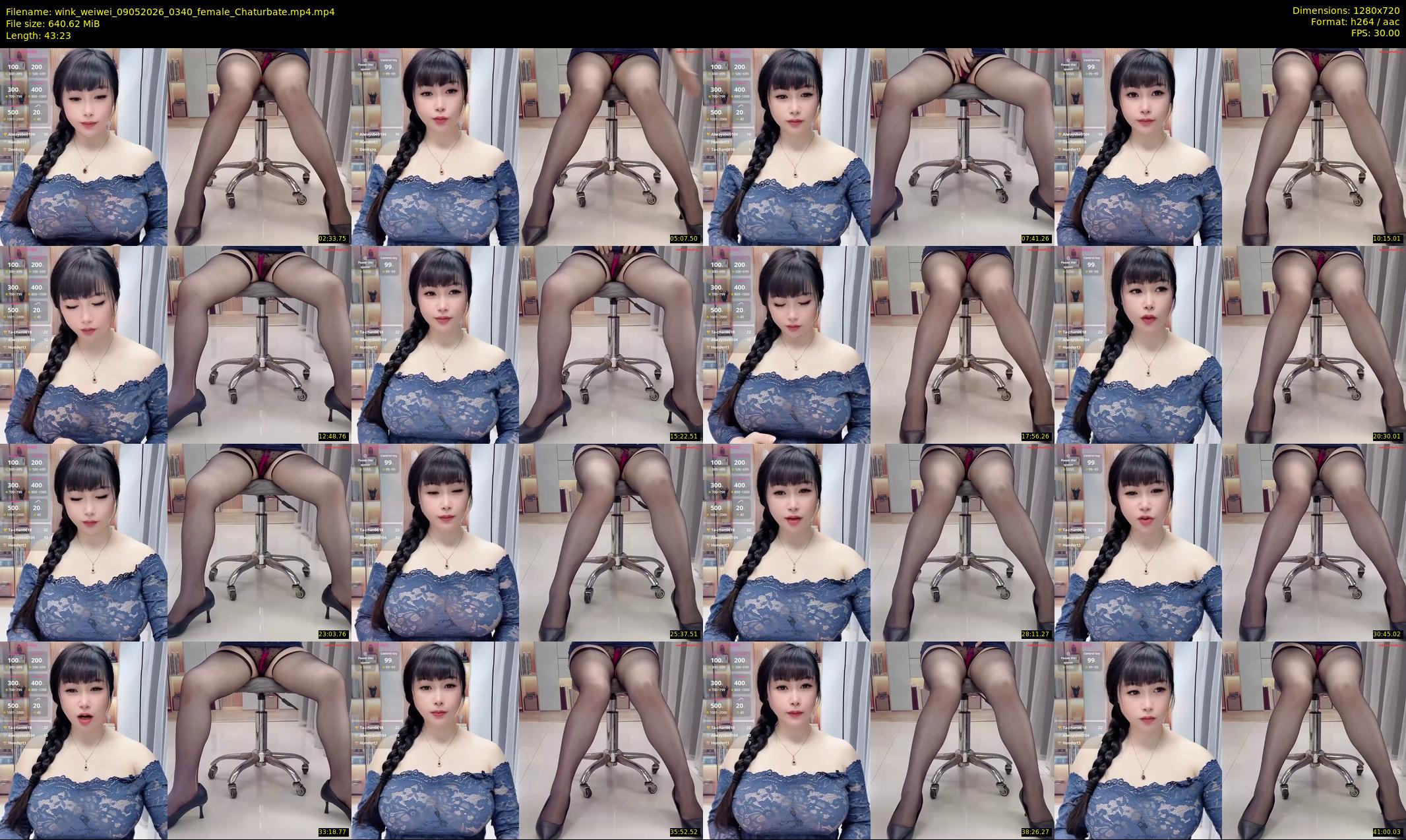 wink_weiwei — 44 minute Chaturbate female cam show recording, 720p, May 9, 2026