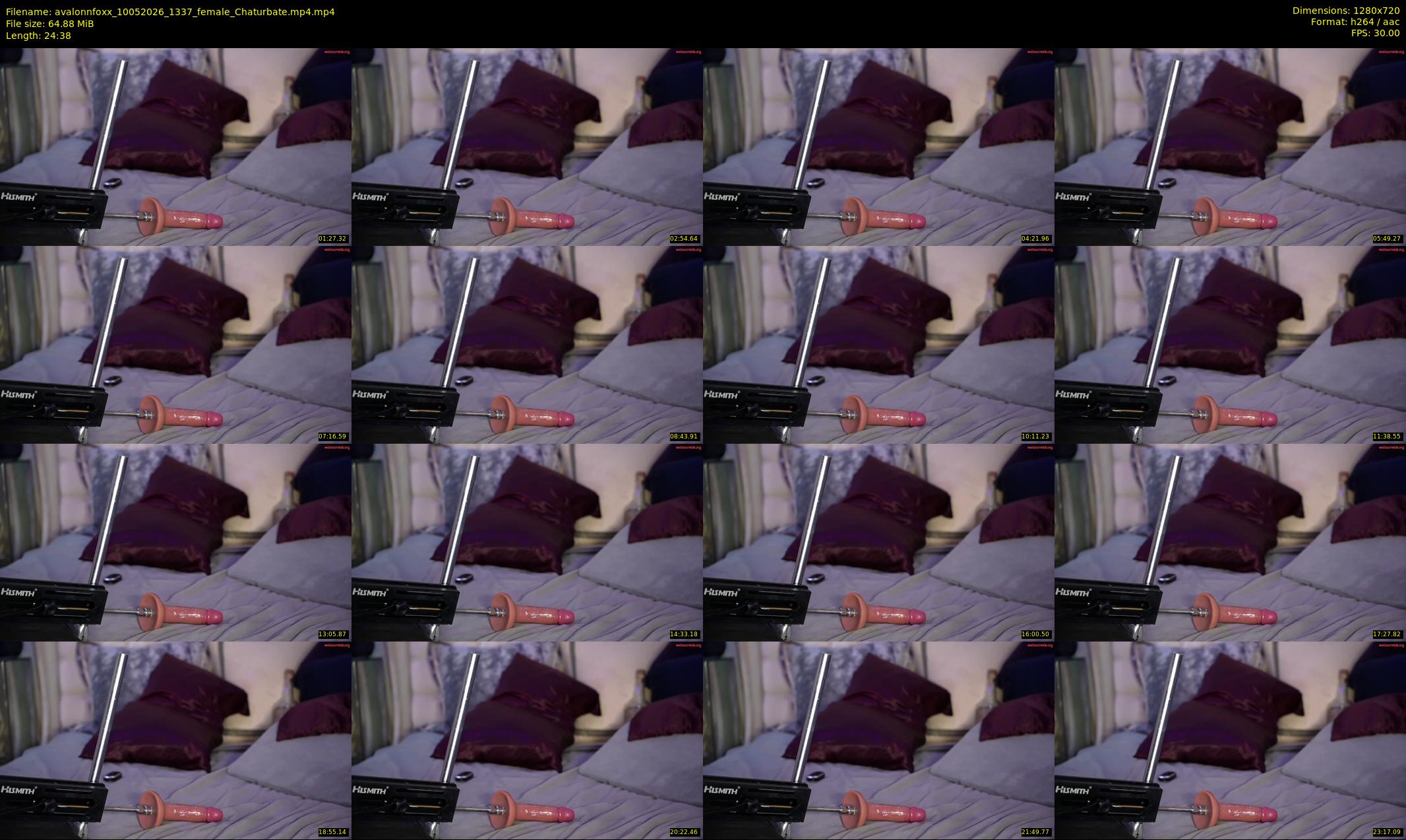 avalonnfoxx — 25 minute Chaturbate female cam show recording, 720p, May 10, 2026