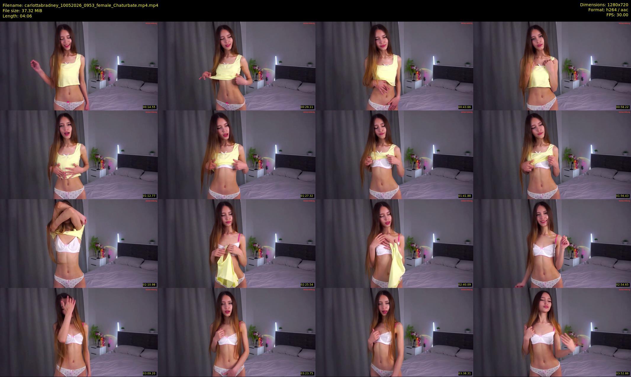 carlottabradney — 5 minute Chaturbate female cam show recording, 720p, May 10, 2026