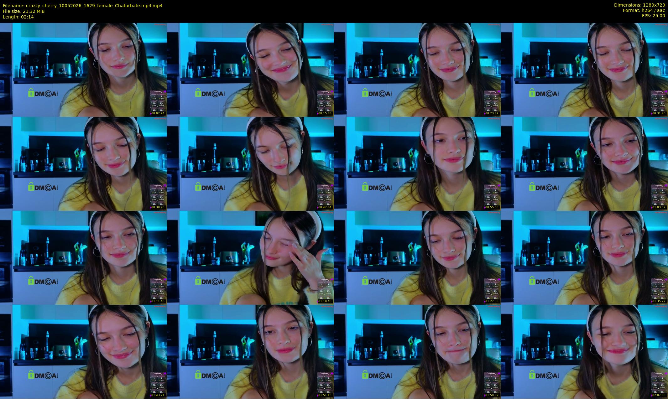crazzy_cherry — 3 minute Chaturbate female cam show recording, 720p, May 10, 2026