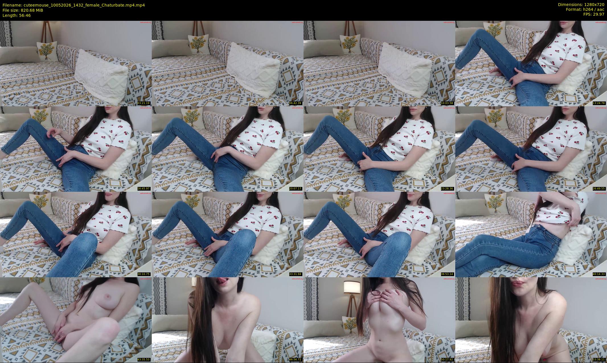 cuteemouse — 57 minute Chaturbate female cam show recording, 720p, May 10, 2026