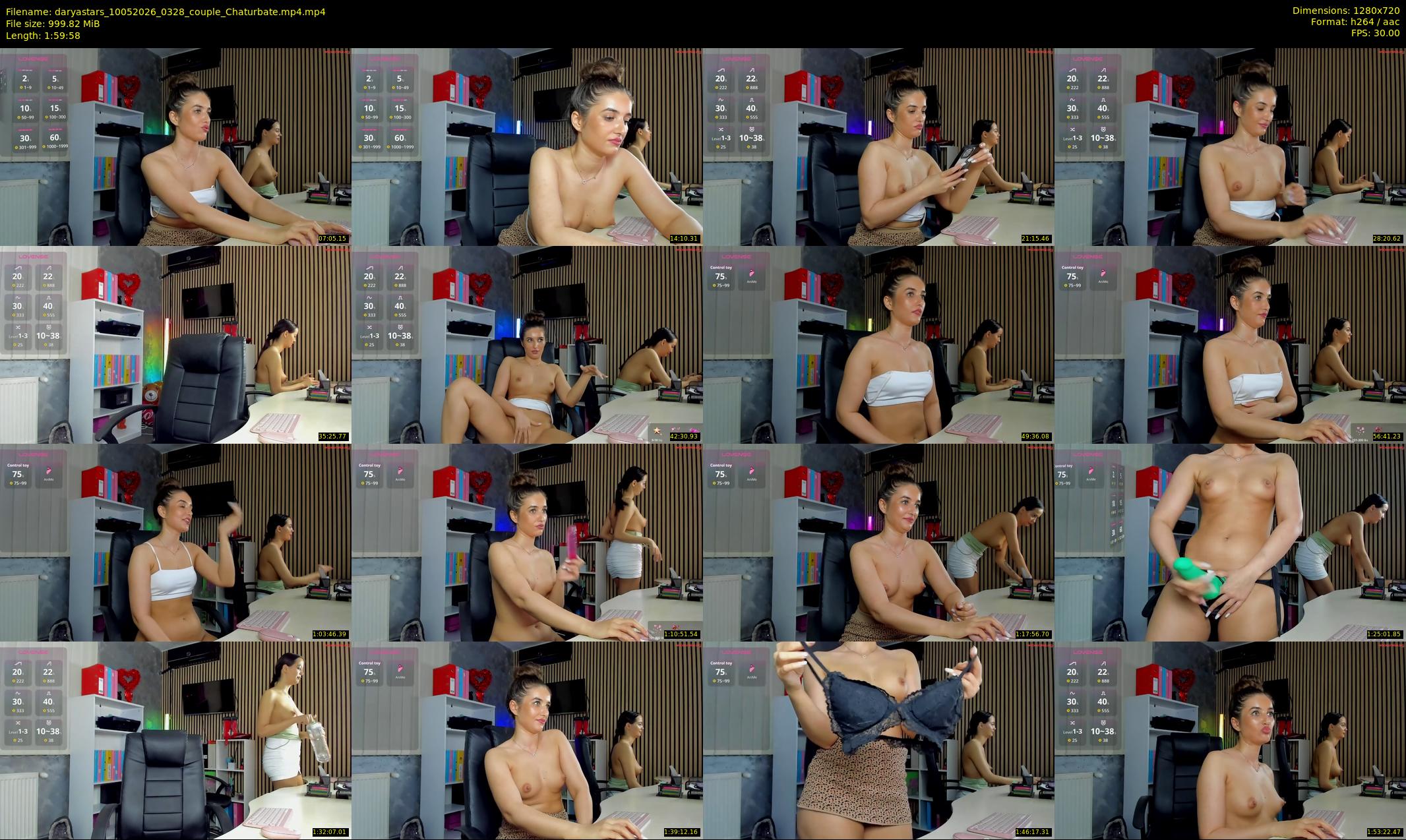 daryastars — 120 minute Chaturbate couple cam show recording, 720p, May 10, 2026